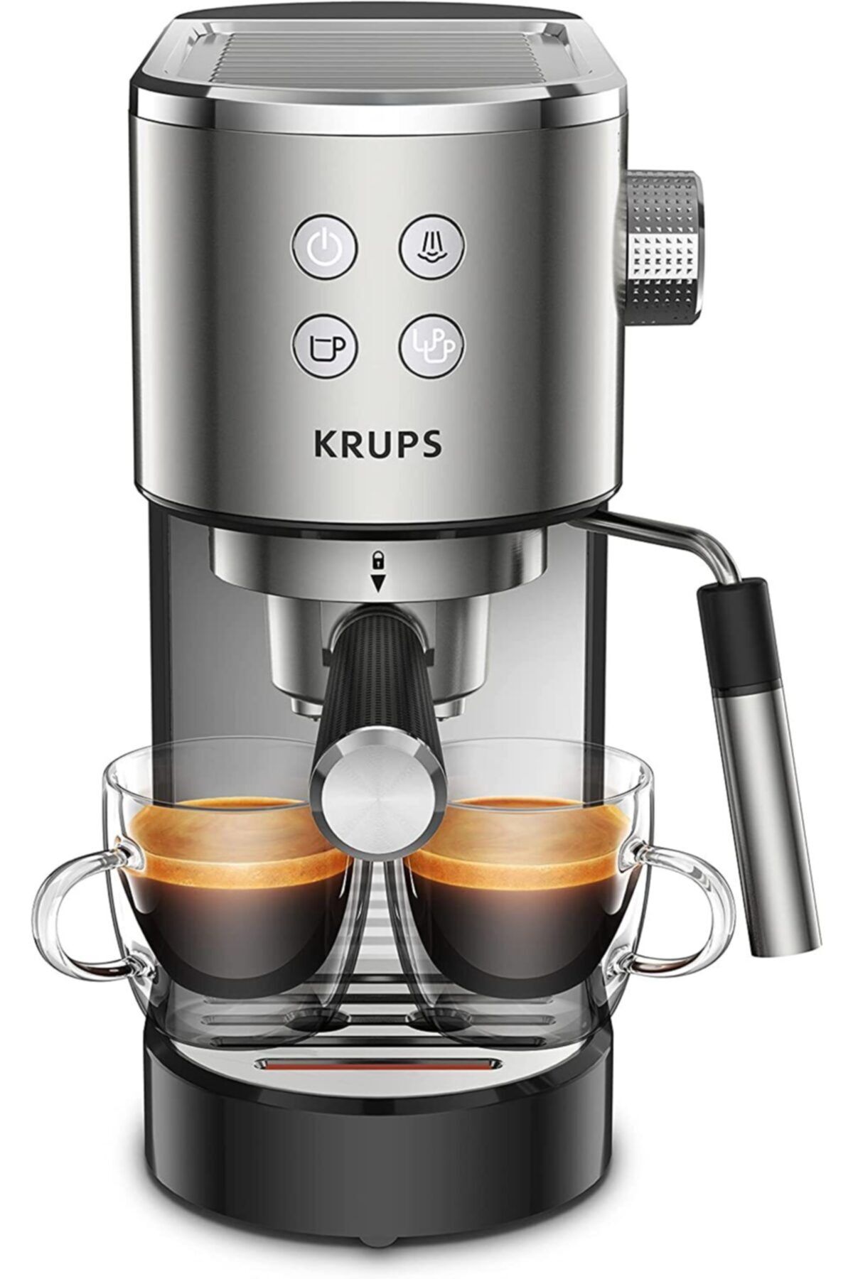 Krups Virtuoso Paslanmaz Çelik Otomatik Kompakt Espresso Makinesi