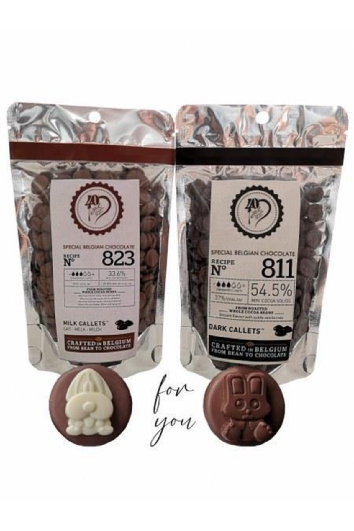 Callebaut Sütlü Çikolata 200 gr Bitter Çikolata 200 gr