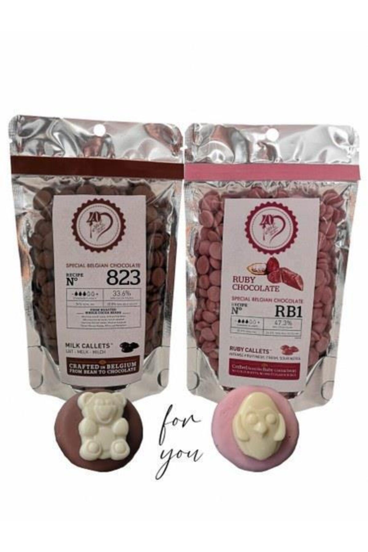 Callebaut Sütlü Çikolata 200 gr Ruby Çikolata 200 gr