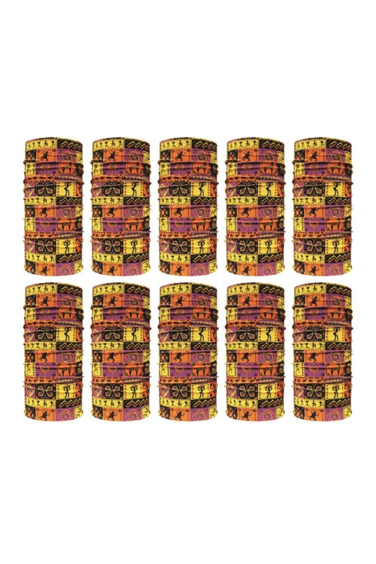 Knmaster Mars Buff Bandana Boyunluk Maske Saç Bandı 10 Lu Paket