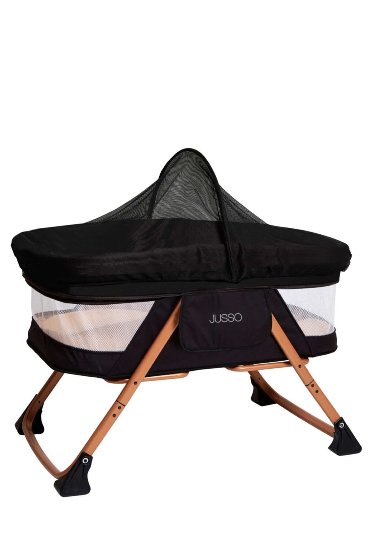 Jusso Easy Bed Alüminyum Katlanır Beşik Gold Siyah