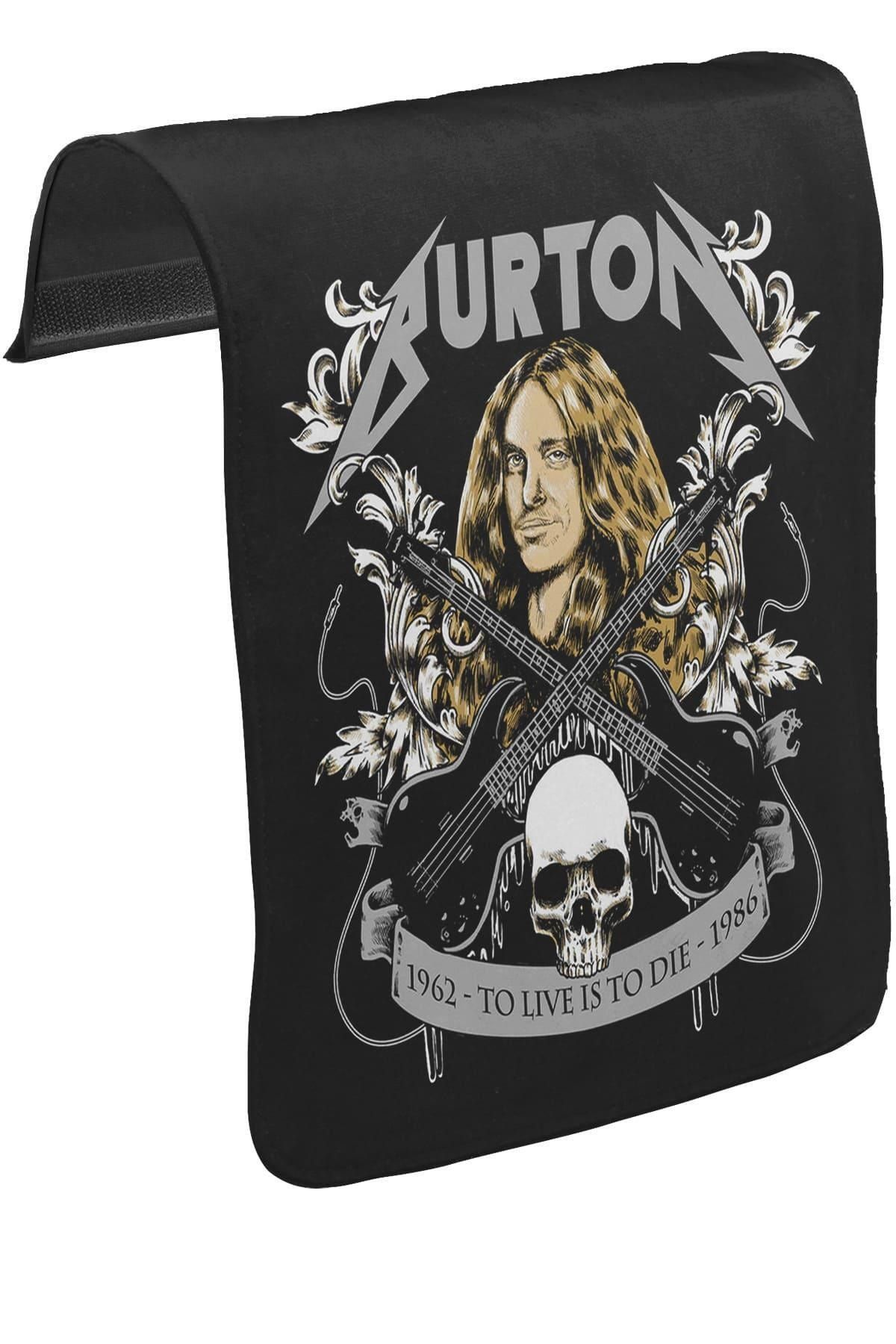 Lord TShirt Cliff Burton - To Live Is To Die Unisex Siyah Tak-çıkar Postacı Çanta Kapağı Ck-1214