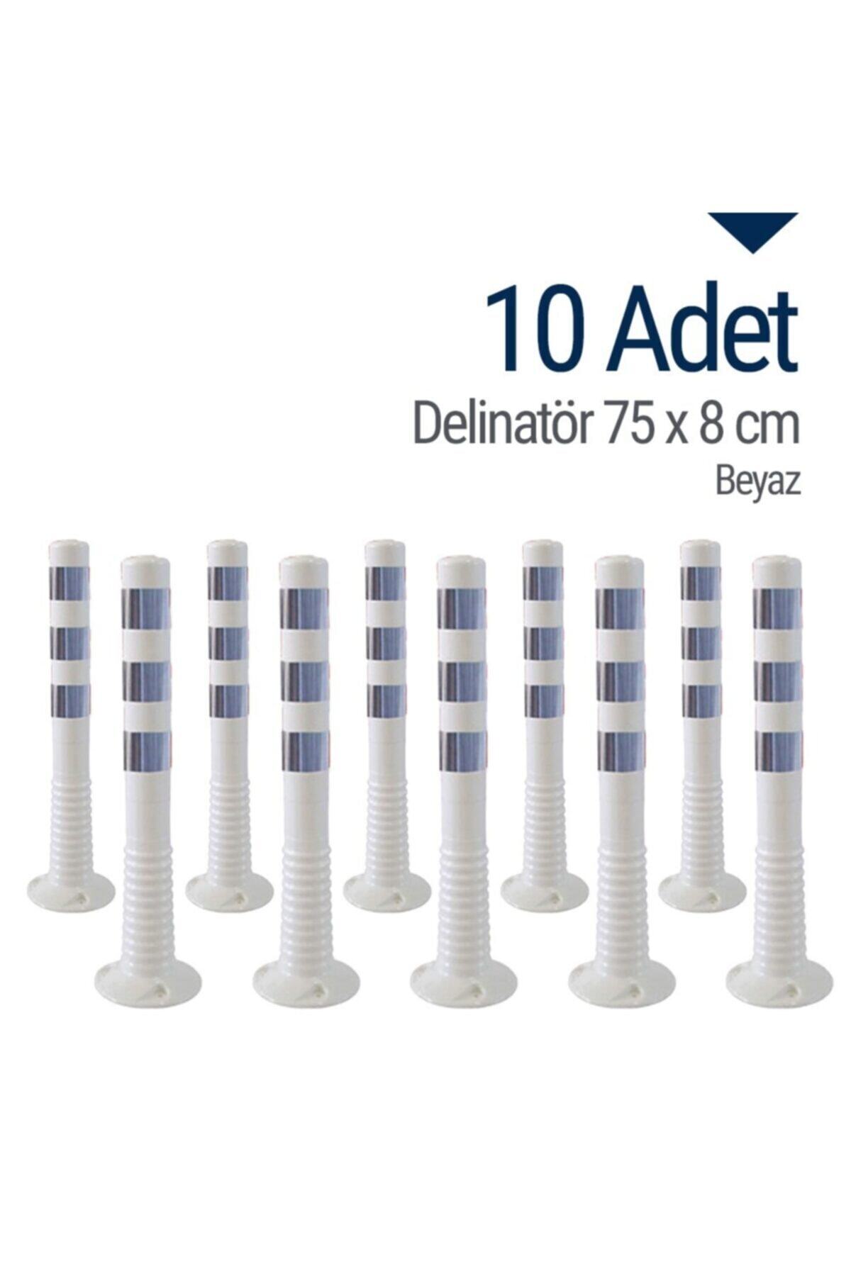 İleri Trafik Delinatör 75 X 8 Cm Beyaz 10 Adet, Esnek Duba