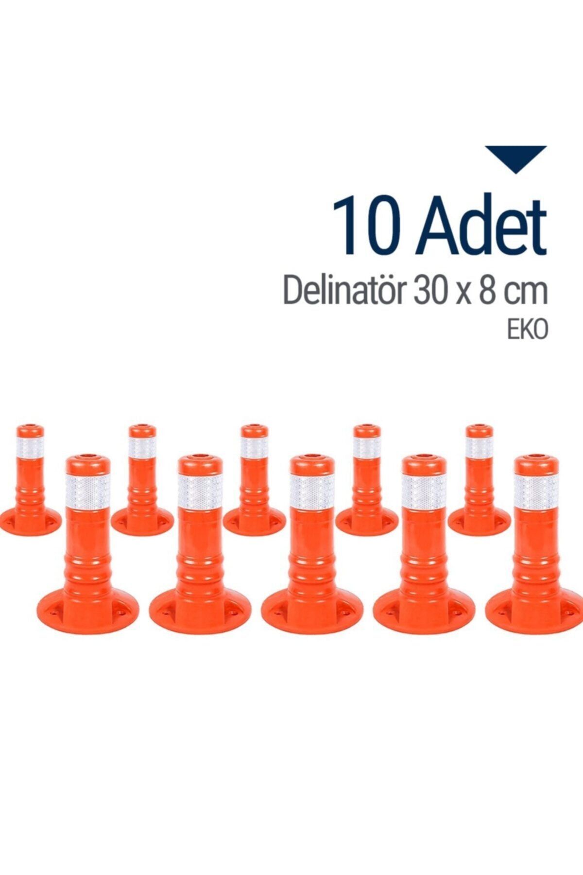 İleri Trafik Delinatör 30 X 8 Cm Eko 10 Adet, Esnek Duba