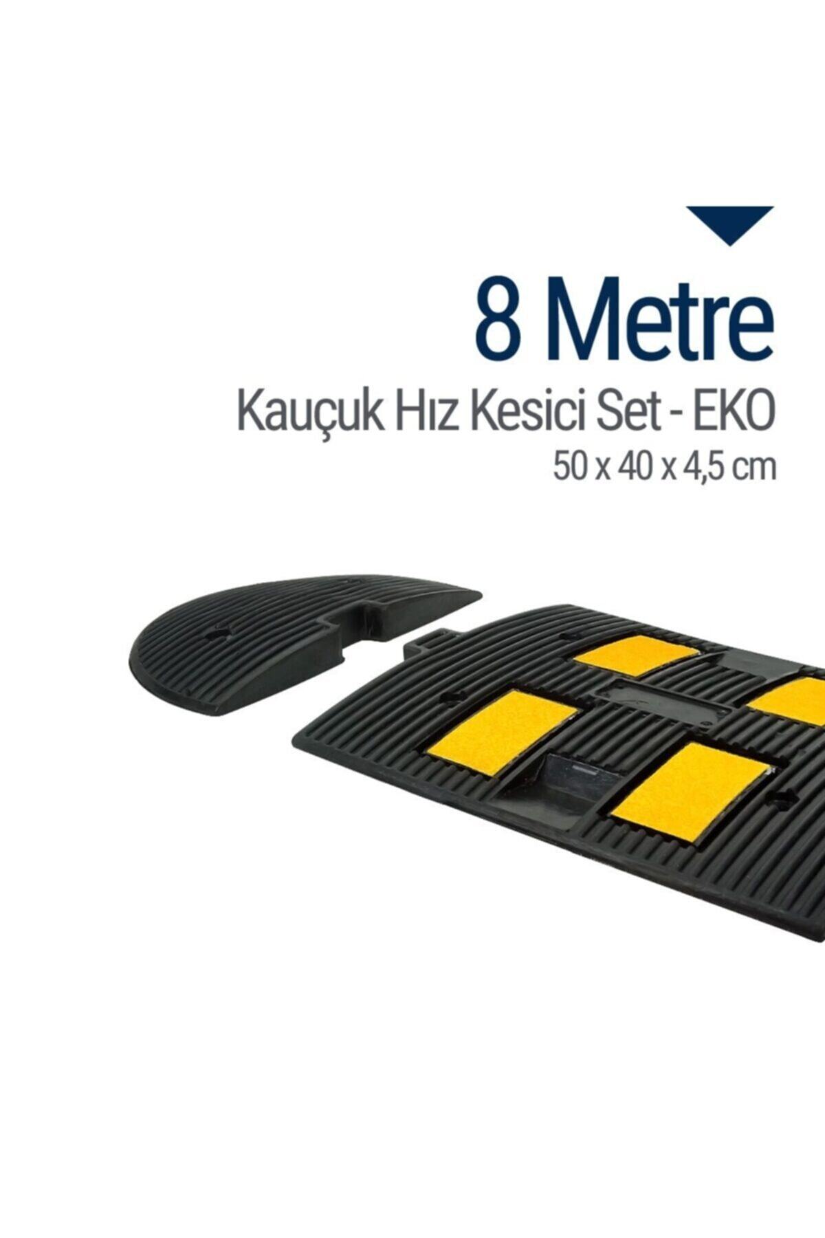 İleri Trafik Kauçuk Hız Kesici, Yol Kasisi 50 X 40 X 4,5cm - Eko - 8 Metre