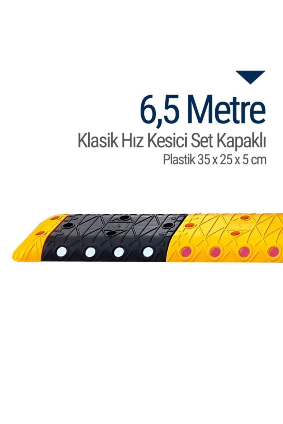 İleri Trafik Klasik Hız Kesici Set Kapaklı Plastik, Yol Kasisi 6,5 Metre