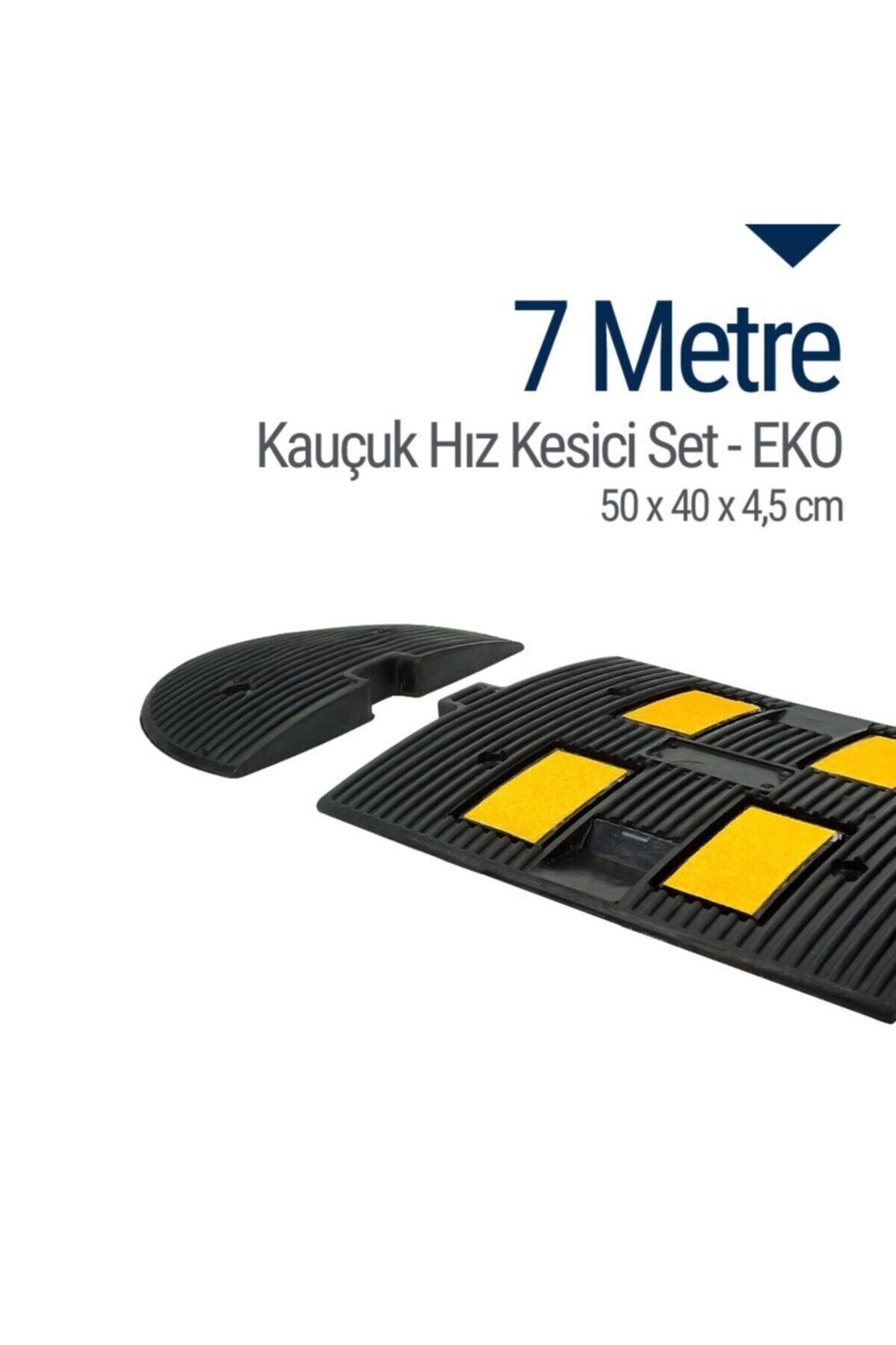 İleri Trafik Kauçuk Hız Kesici, Yol Kasisi 50 X 40 X 4,5cm - Eko - 7 Metre