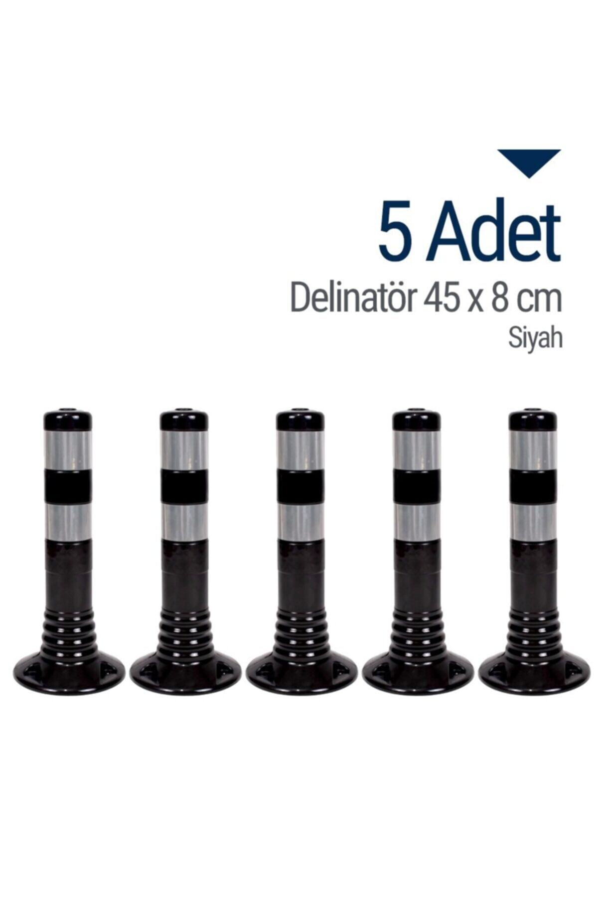 İleri Trafik Delinatör 45 X 8 Cm Siyah 5 Adet, Esnek Duba
