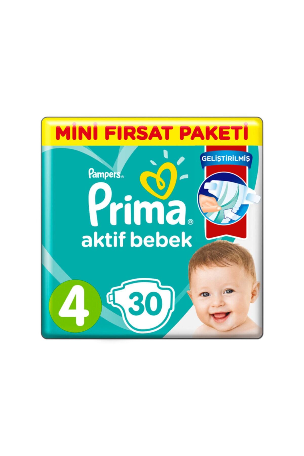 Prima Aktif Bebek Mini Fırsat Paketi 9-14 Kg 4 Beden 30'lu