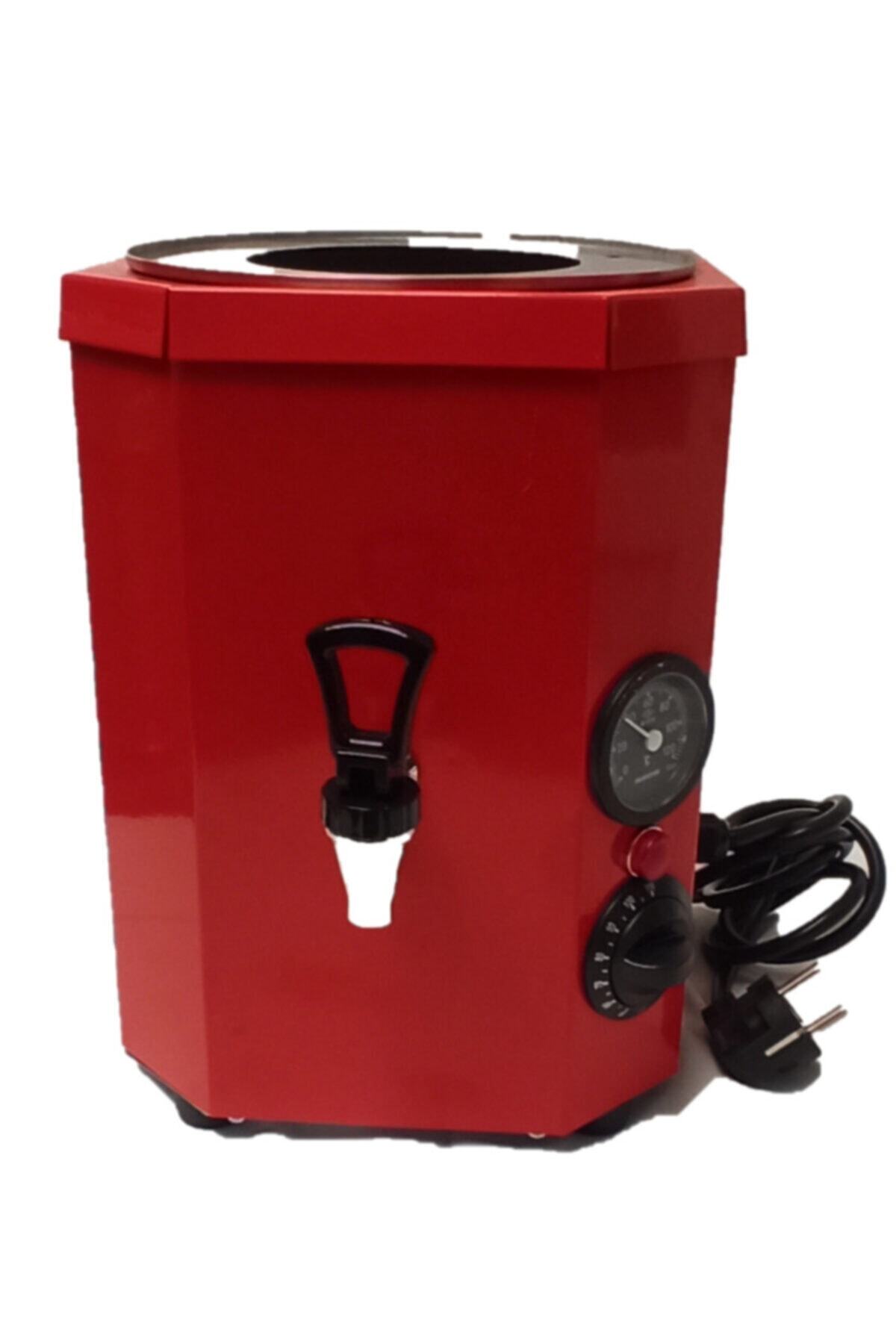 BİLGİN ÇAY KAZANLARI 4 lt Elektrikli 304 Paslanmaz Çay Makinesi Kırmızı