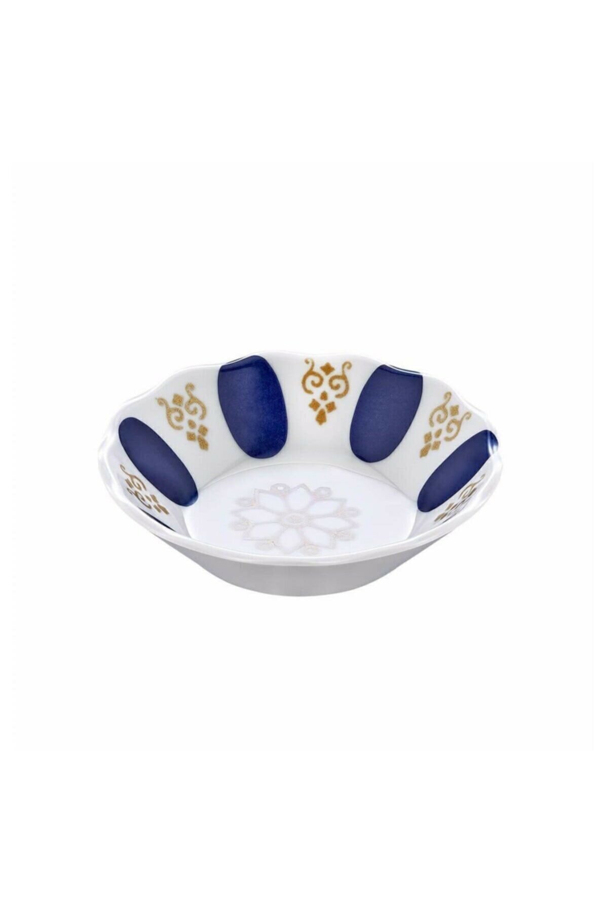 MorzaYolu Melamin 6 Adet Çay Tabak 10 cm Mavi Benekli