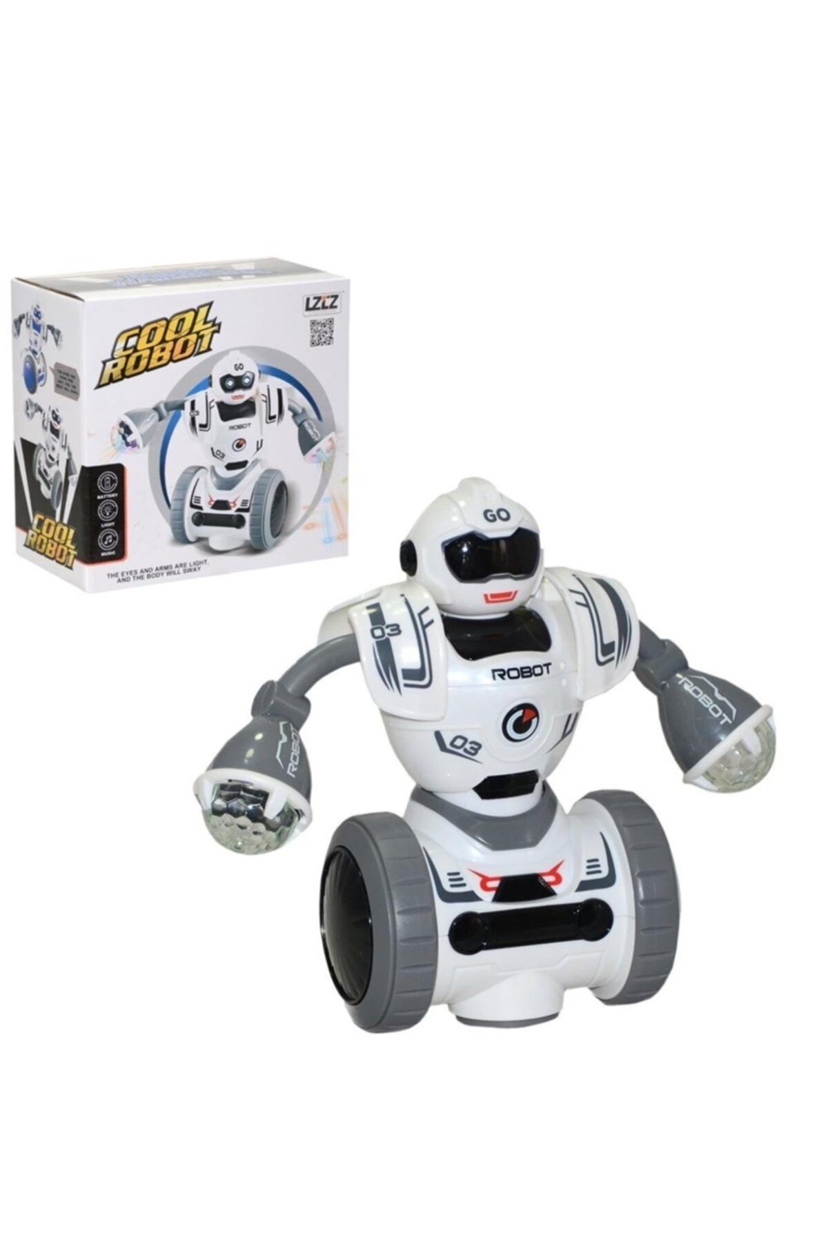 CAN OYUNCAK Kutulu Pilli Hareketli Robot Oyuncak