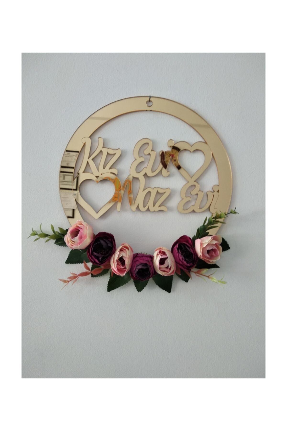Aker Hediyelik Pleksi Kız Evi Naz Evi Kapı Süsü Söz Nişan Kına Nikah Hazırlığı Aksesuarları