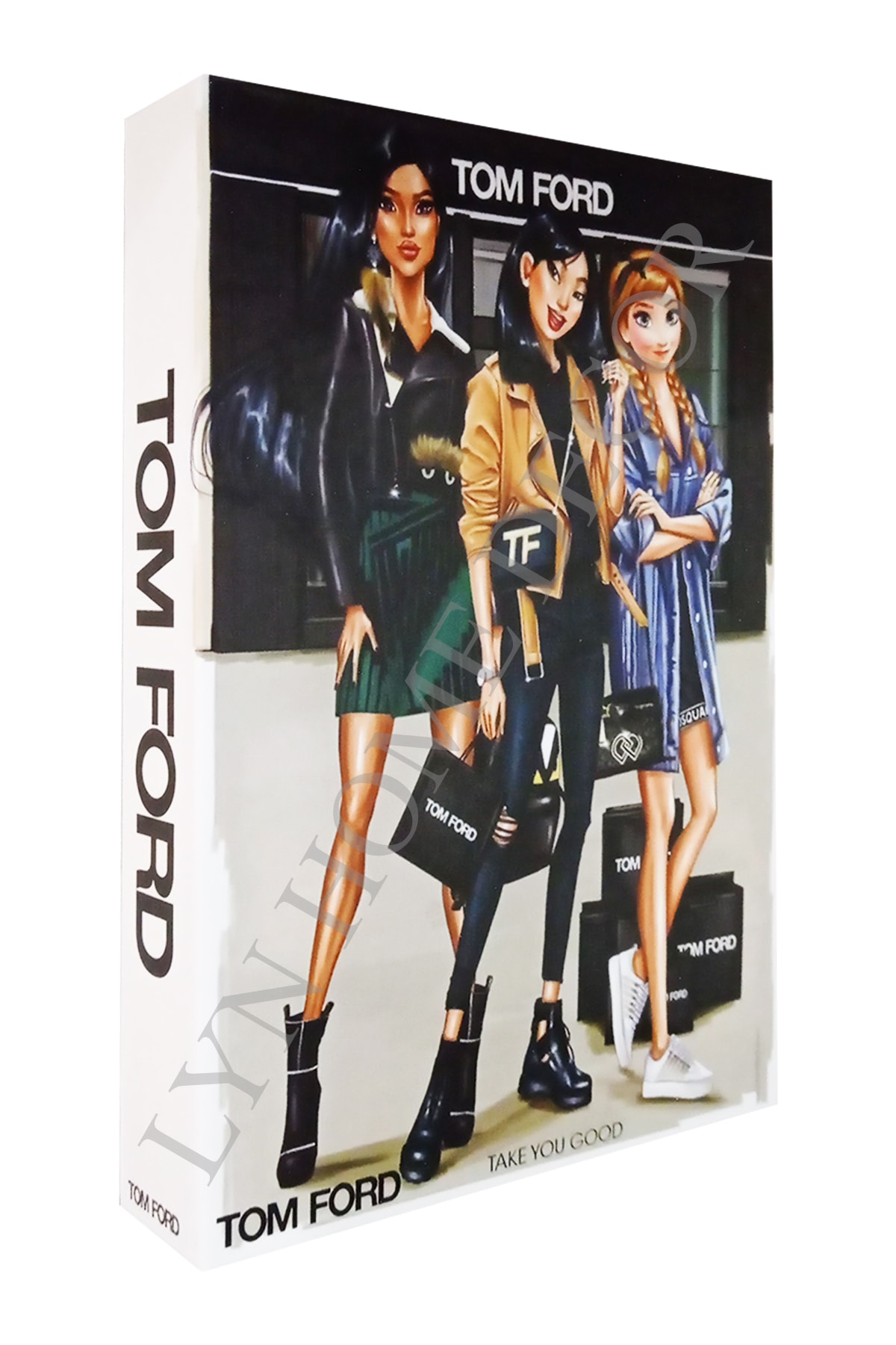 LYN HOME & DECOR Tom Ford Üç Güzel Kız Dekoratif Kitap Kutu