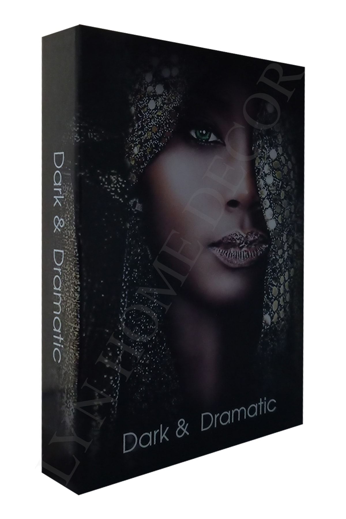 LYN HOME & DECOR Dark Dramatic Dekoratif Kitap Kutu