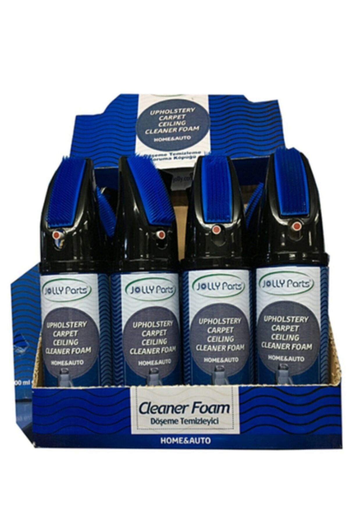 Jolly (2 Adet) Döşeme Temizleme Spreyi Fırçalı Oto Döşeme Temizleyici 400 Ml. Halı Kilim Koltuk
