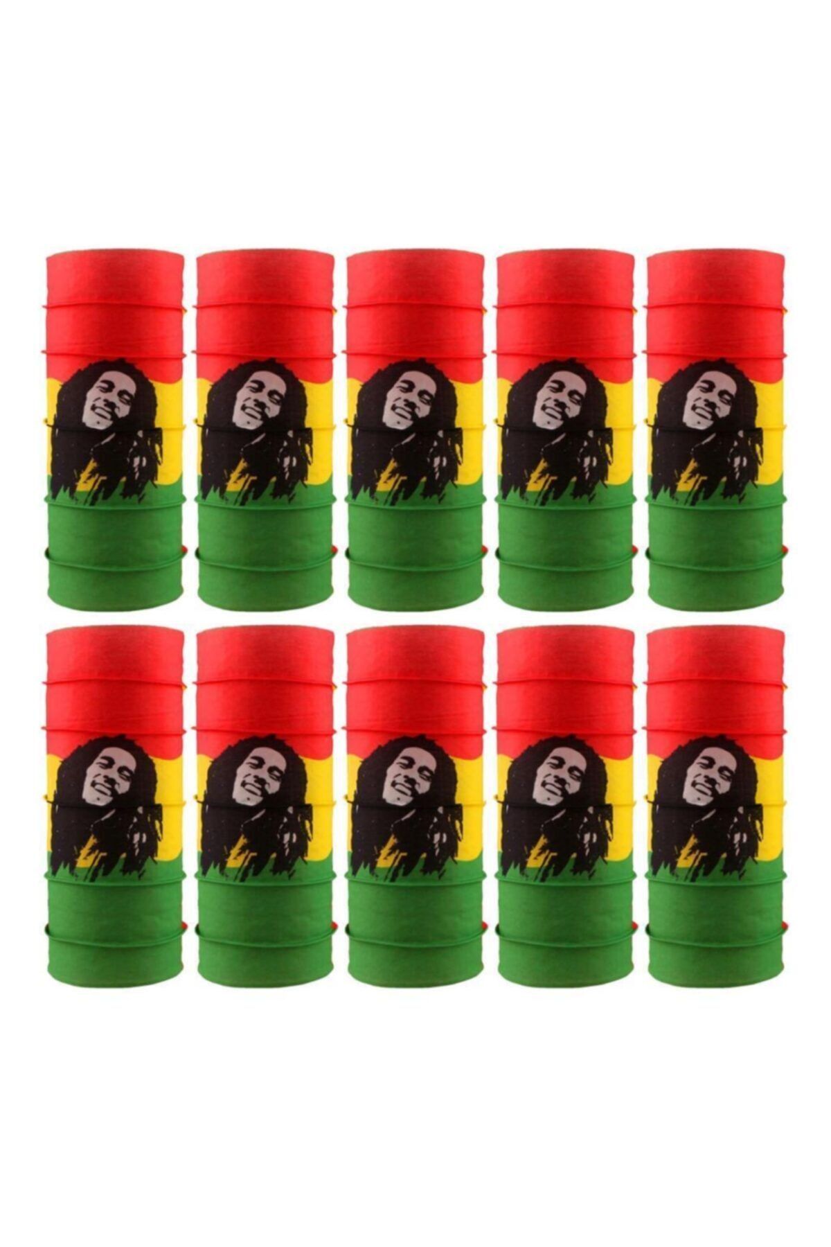 Knmaster Captain Bob Buff Bandana Boyunluk Maske Saç Bandı 10'lu Paket
