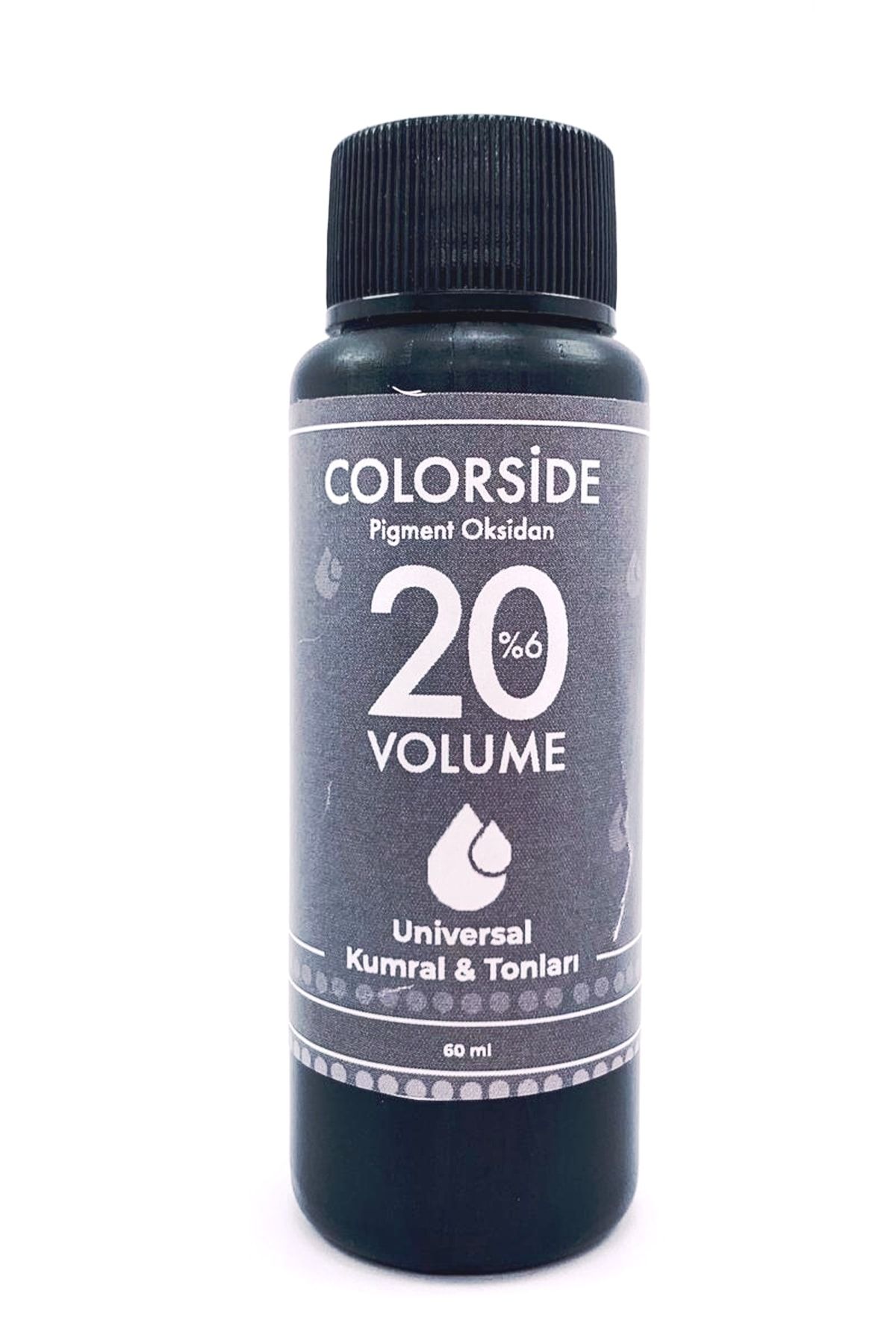 colorside Universal Kumral Tonları Pigment Oksidan Krem 20 Volum 60 Ml