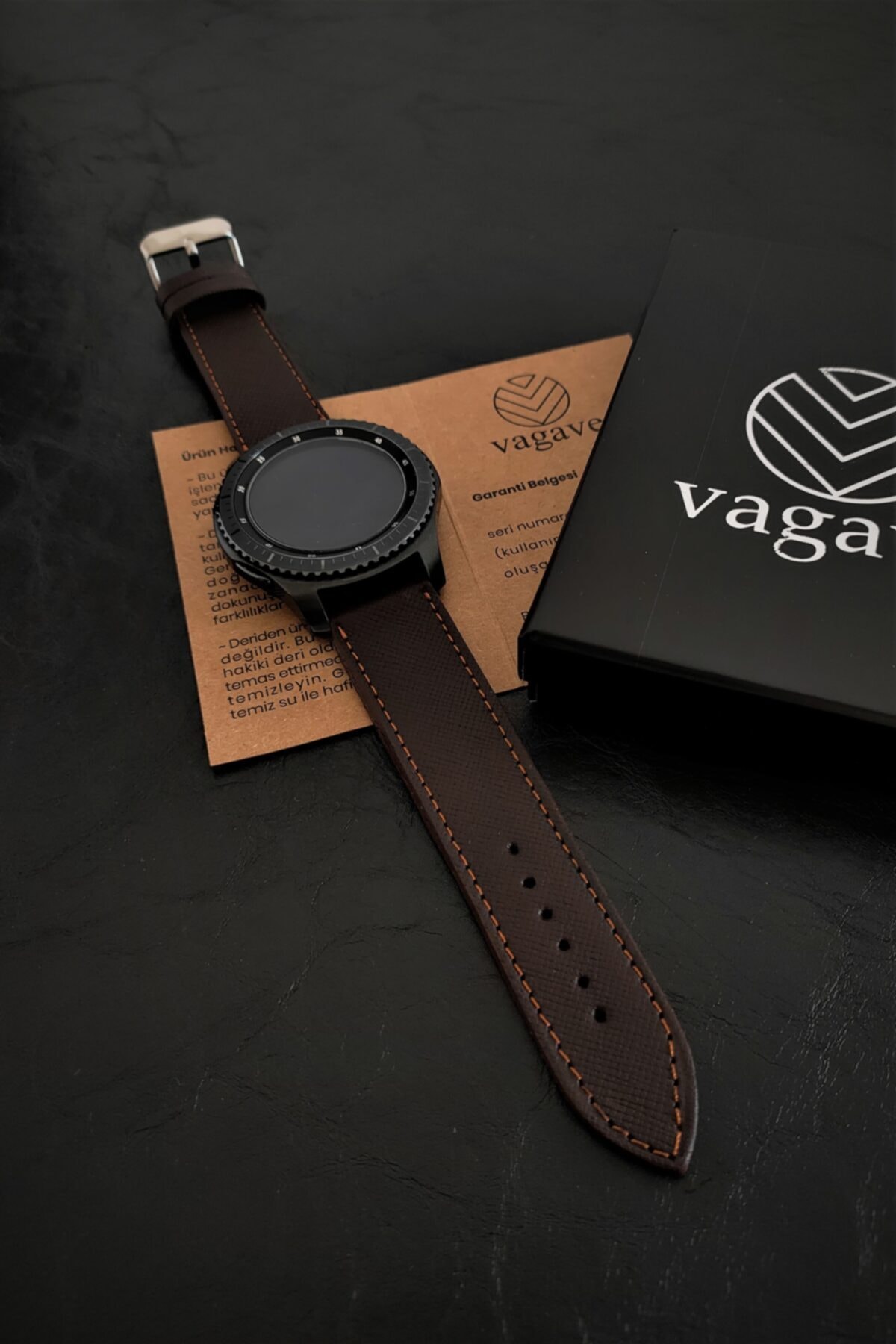 vagave Samsung Watch Deri Kordon Active/watch/ Gear / 2 / 3 / 4 20 Mm Hakiki Deri El Yapımı 9 Farklı Renk