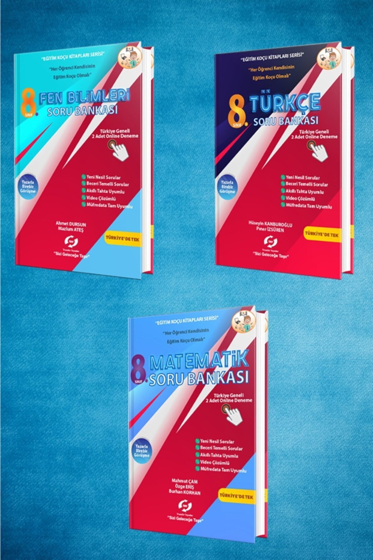 profkitap Ortaokul 8.sınıf Yardımcı Set 3 Kitap