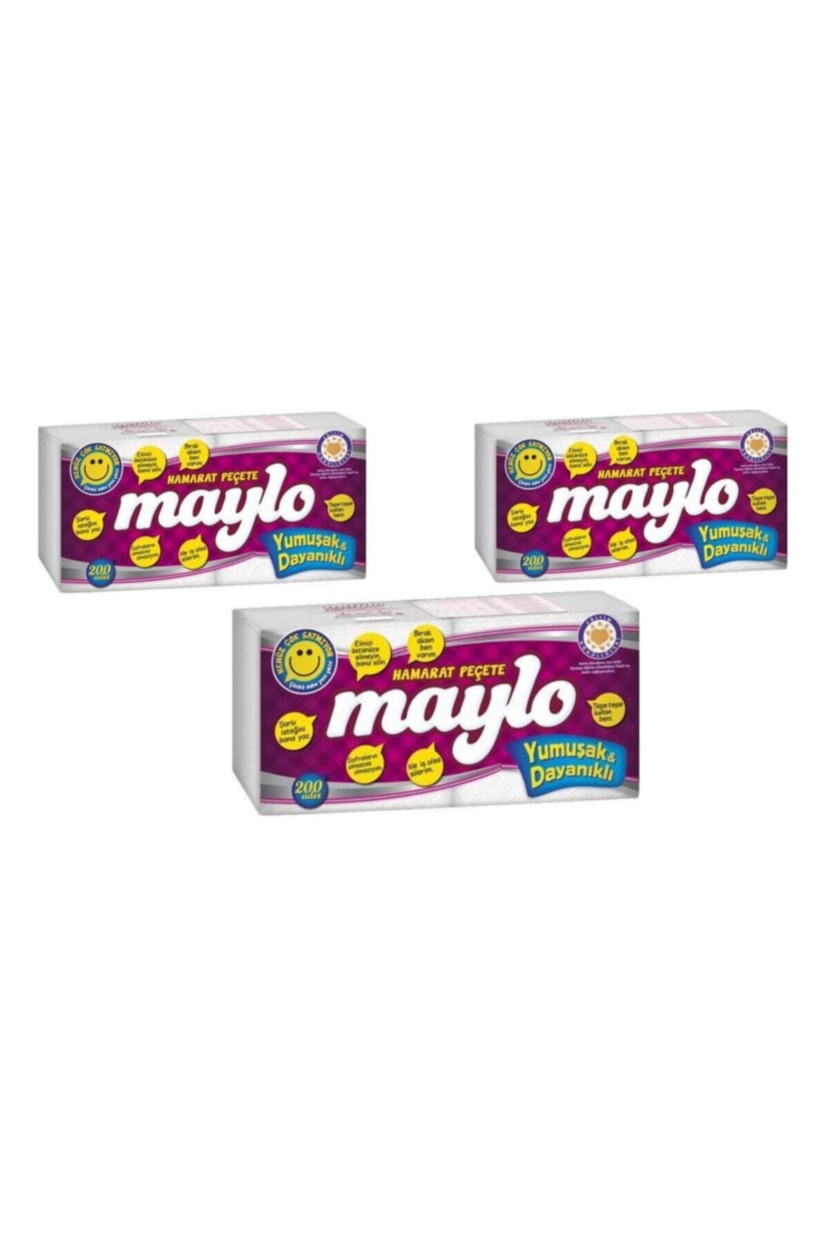Maylo J23-27 500376 Peçete 200'lü 3 Adet