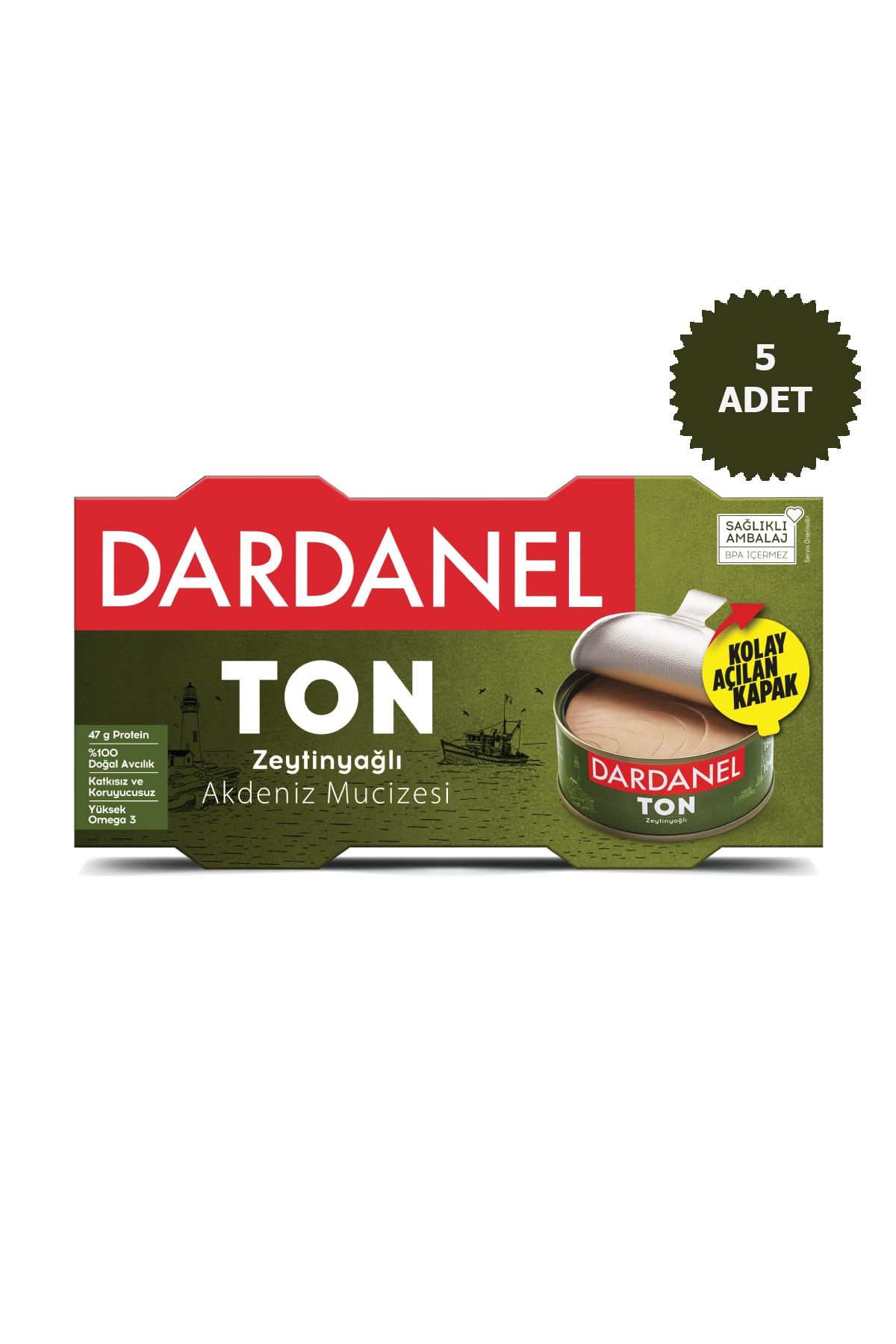 Dardanel Zeytinyağlı Ton Balığı 2x150g 5 Adet