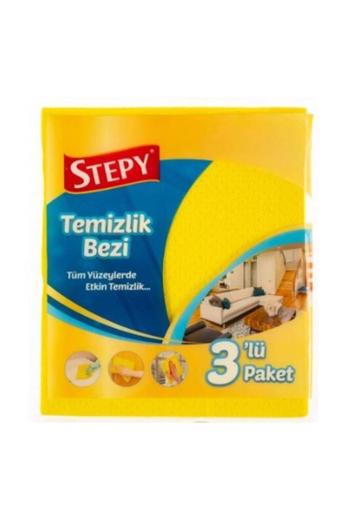 STEPY Black Temizlik Bezi 3'lü Paket