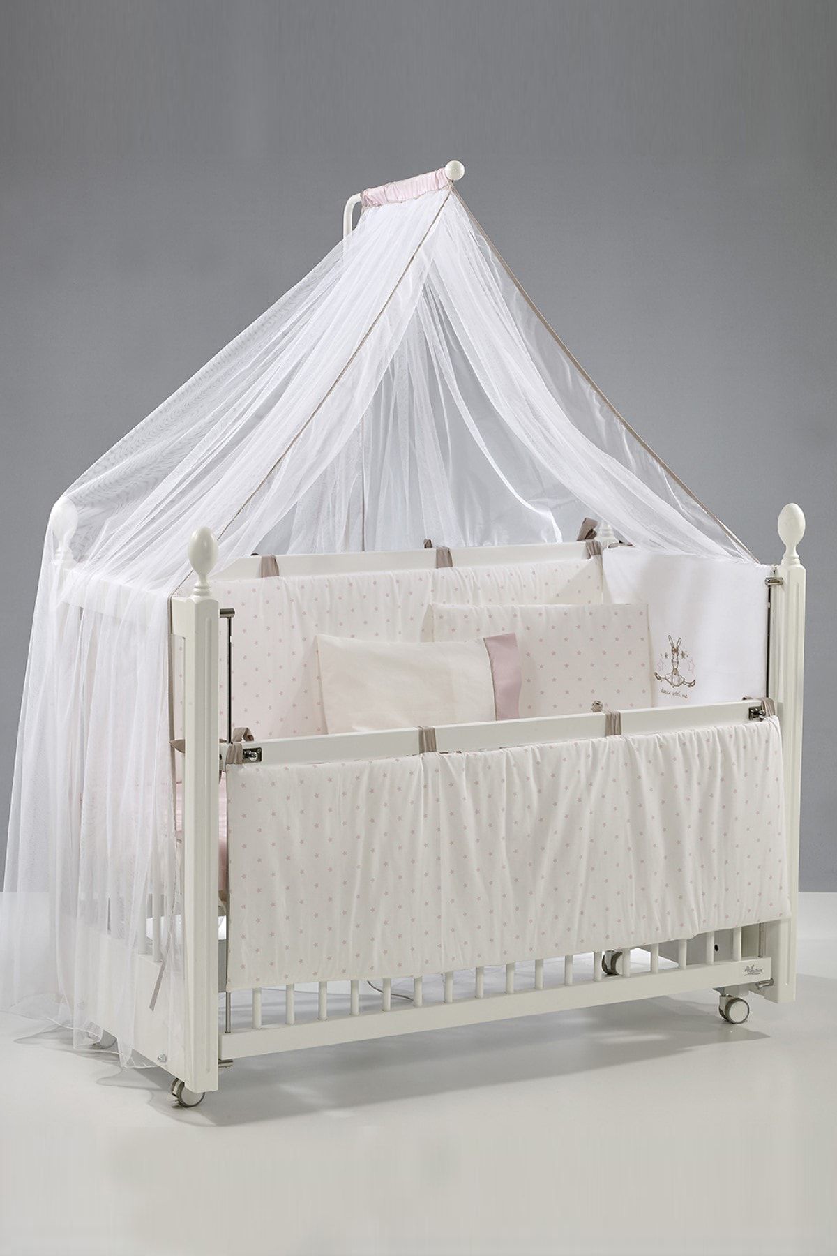 Meltem Smart Kral Sallanır Ahşap Anne Yanı Beşik 60x120 cm