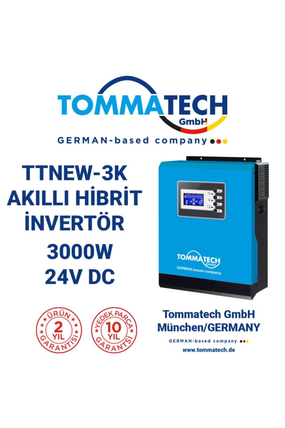 Tommatech New 3k Tam Sinüs Akıllı Inverter 24v-3000 Watt 3 Kva