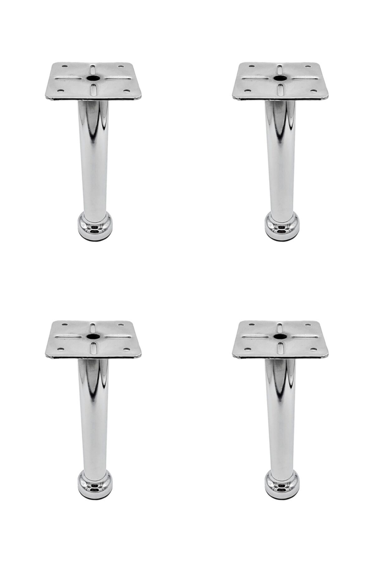 ALBATROS Macar Model Krom Metal Mobilya, Dolap, Koltuk, Tv Ünitesi Ayakları 15 Cm Metal (4 ADET)