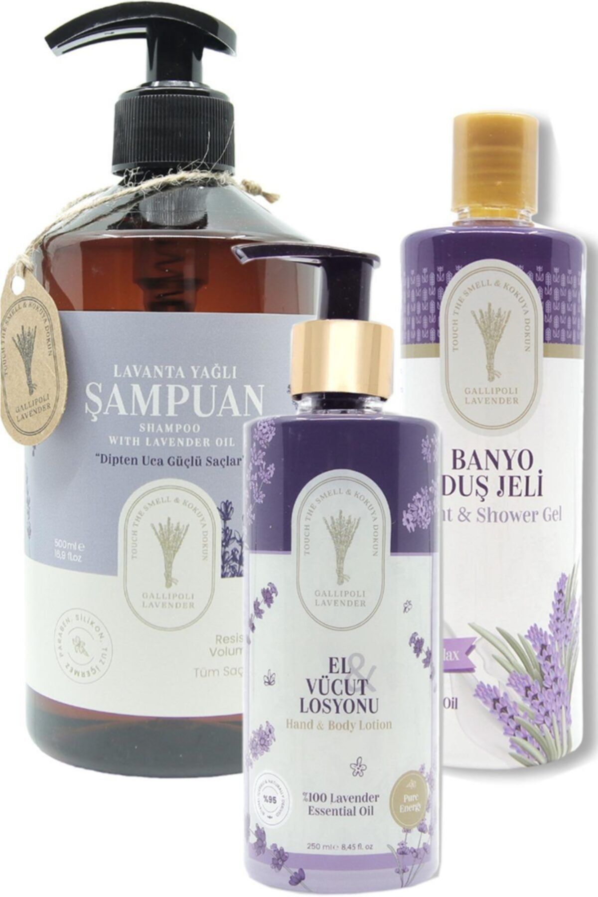 Dr. Lavender Kepek Önleyici Lavanta Yağlı Şampuan 500 Ml + Duş Jeli 400 Ml + 250 Ml El Vücut Kremi