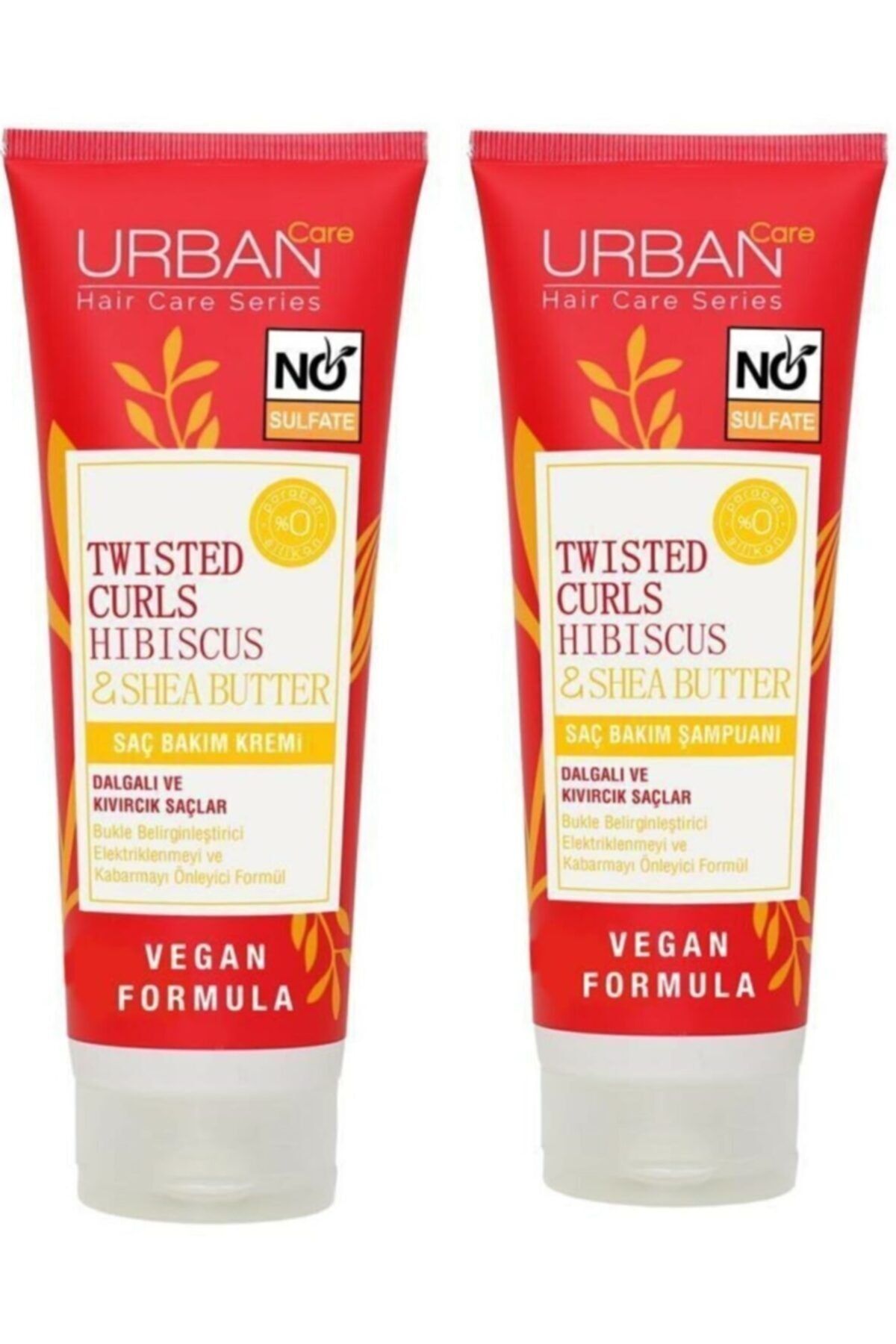 Urban Care Hibiscus Tuzssuz Saç Bakım Şampuanı 250 + Tuzssuz Saç Kremi 250 ml + Cecile Ruj