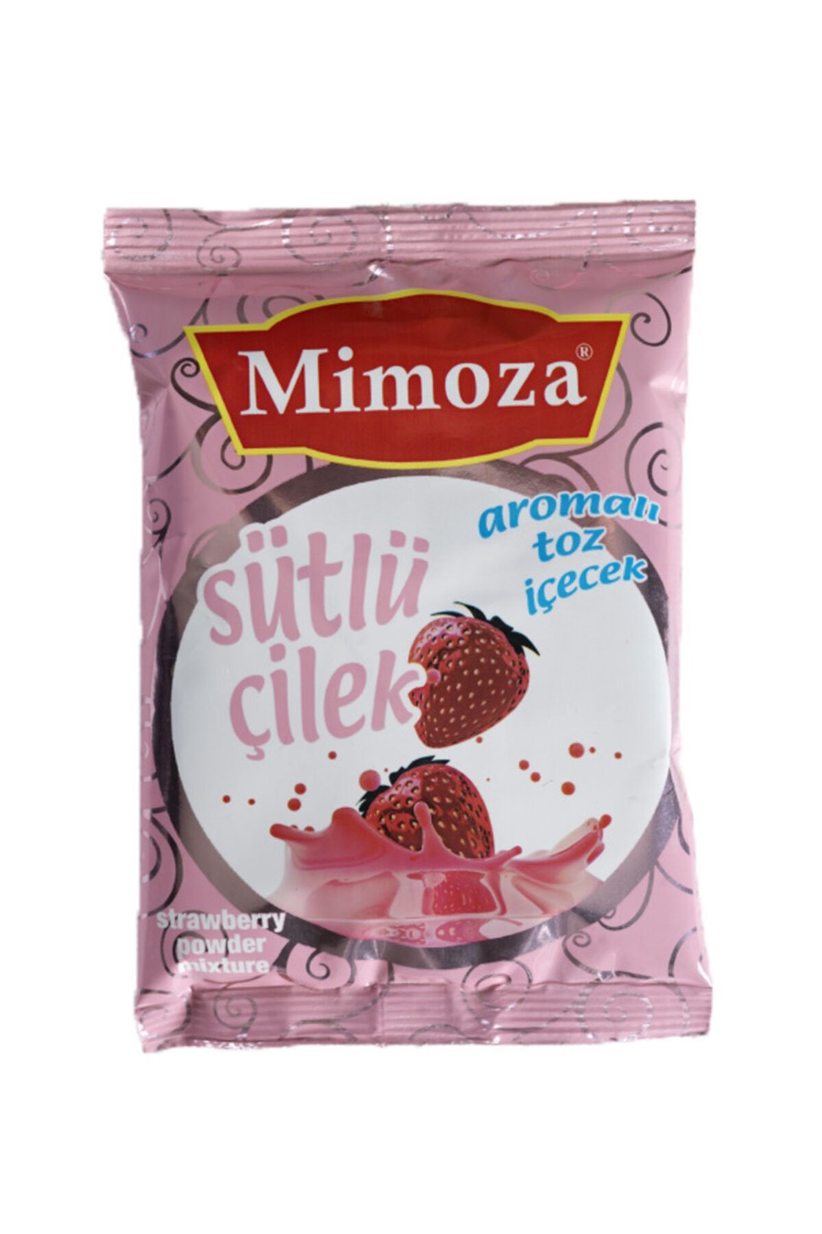 Mimoza Çilekli Sıcak Milkshake Sütlü Çilek Toz Içecek Sıcak Içiniz 200 gr 1 Adet