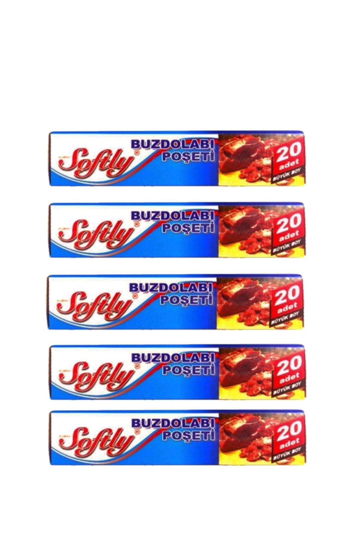 Softly Büyük Boy Buzdolabı Poşeti 5 Li