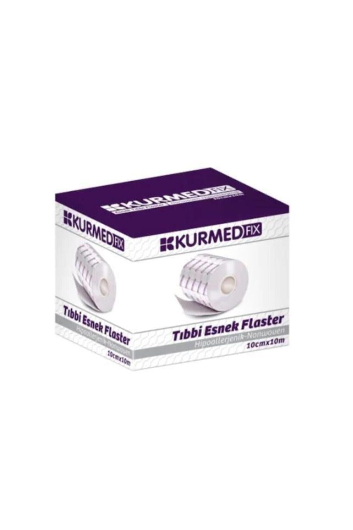 Kurmed (3ADET) Fix 10cmx10m Hipoalerjenik Tıbbi Esnek Flaster 3 Paket