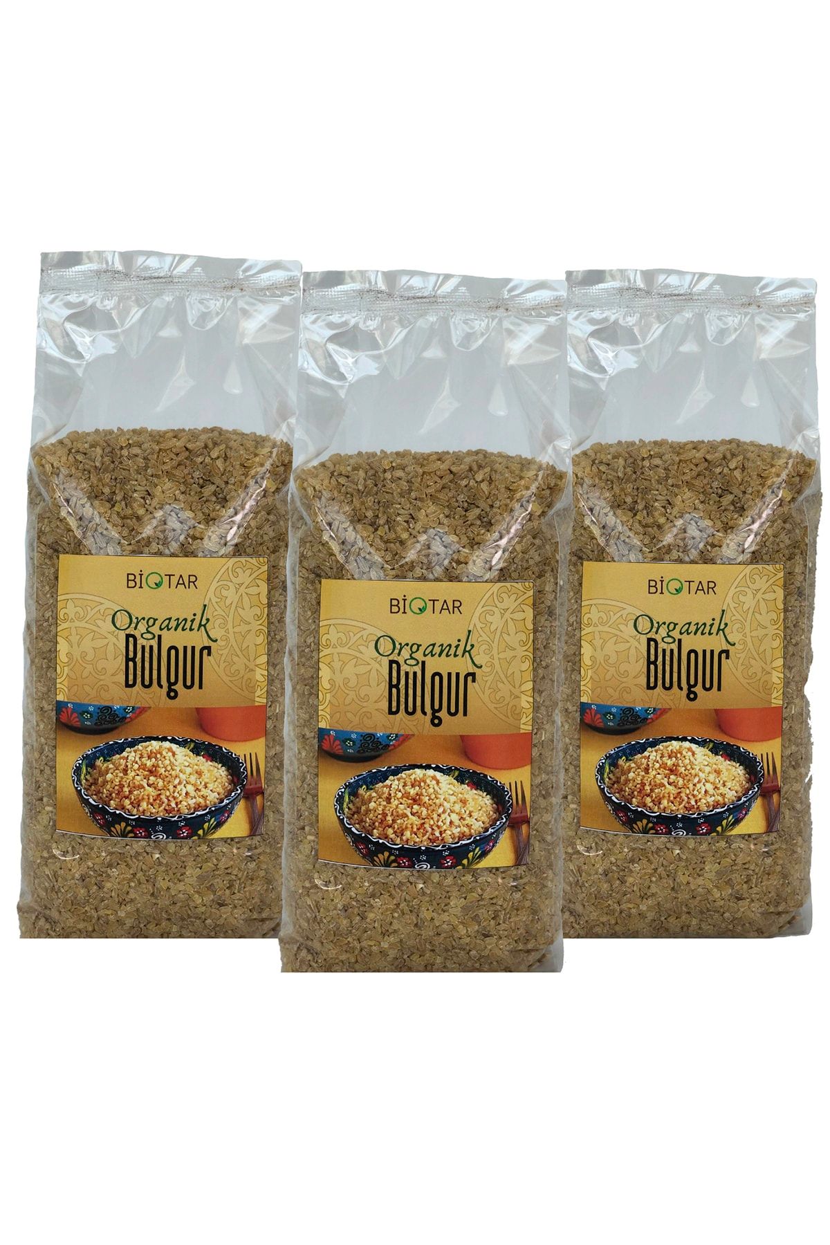 BİOTAR Organik Tarım Ürünleri Organik Bulgur 500 Gr X 3 Adet