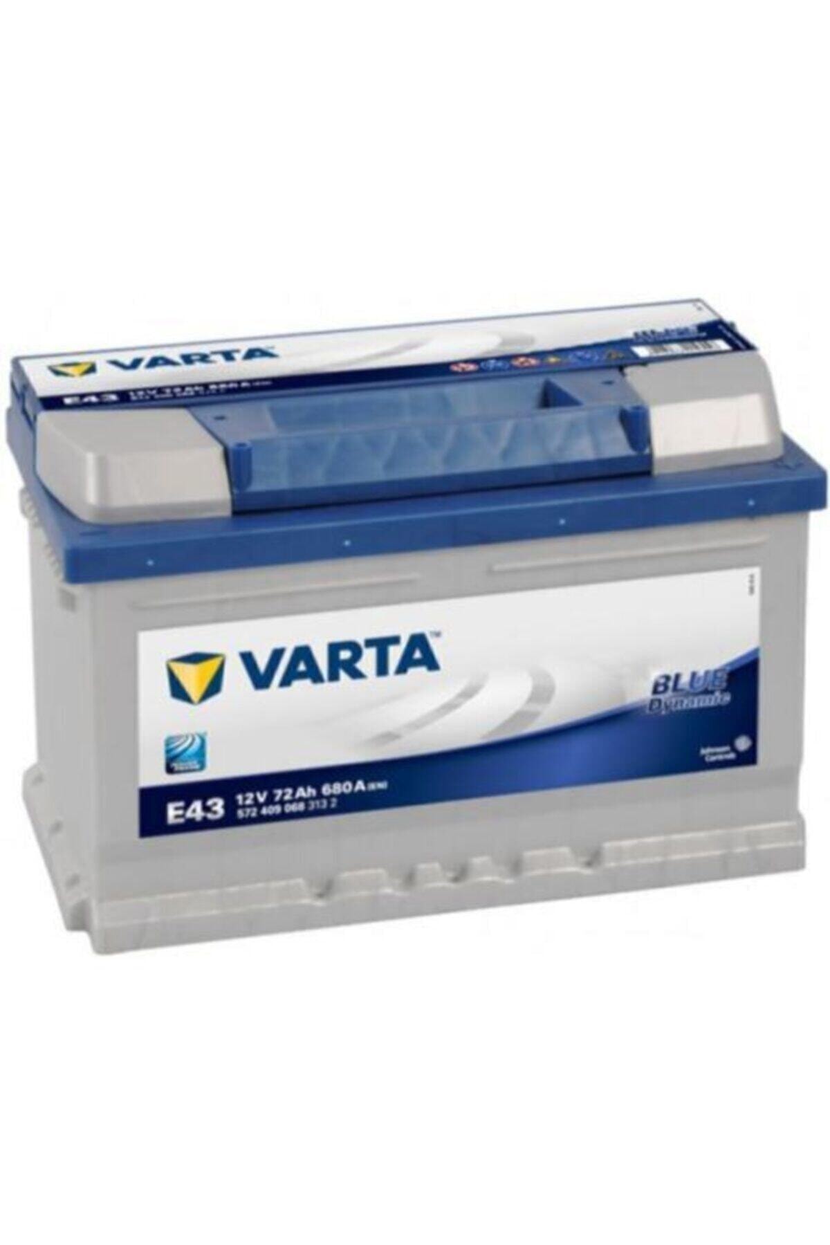 Varta Blue Dynamic E43 12 Volt 72 Amper Akü (alçak Tip) Av-e43