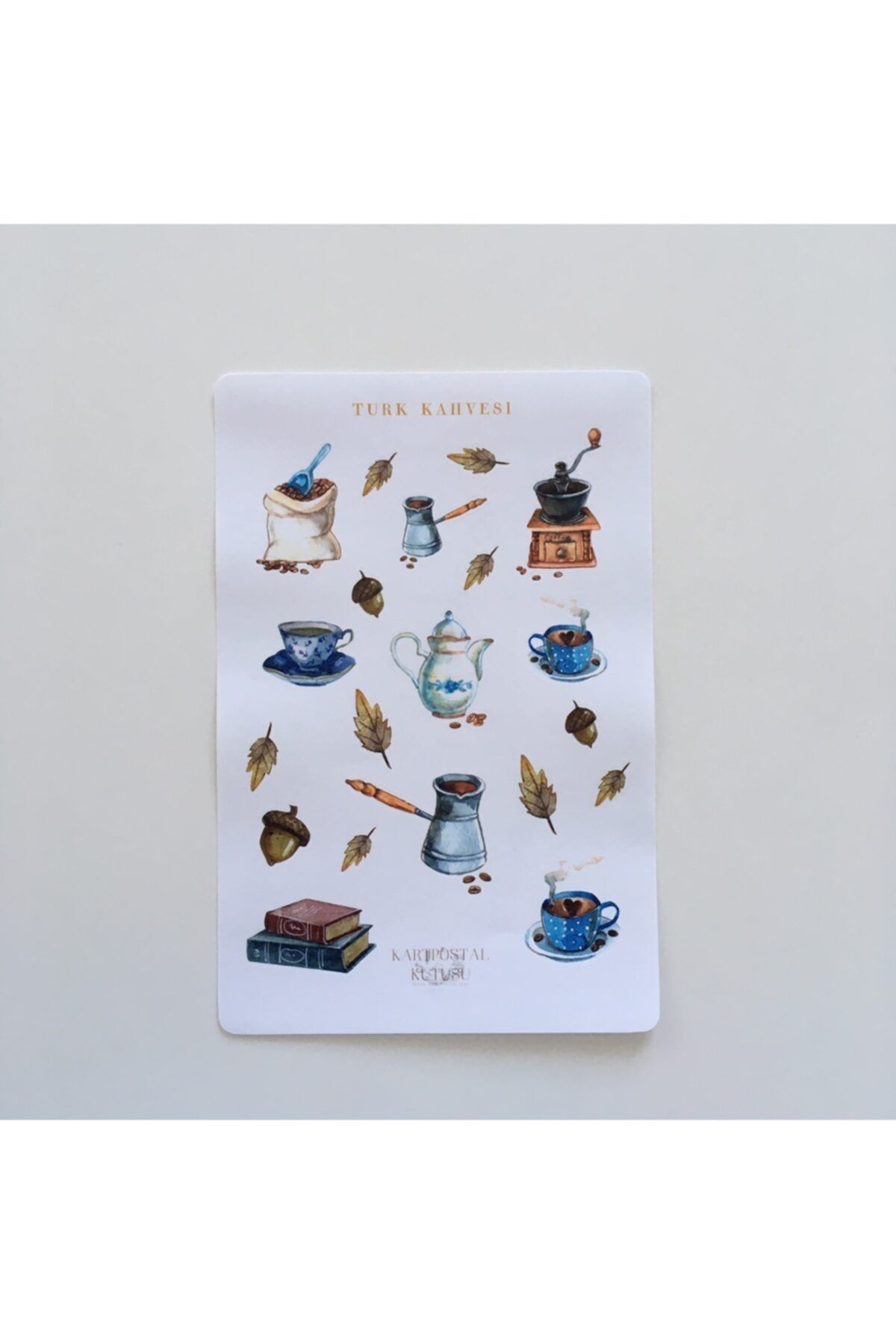 Kartpostal Kutusu Sticker - Türk Kahvesi (2'li)