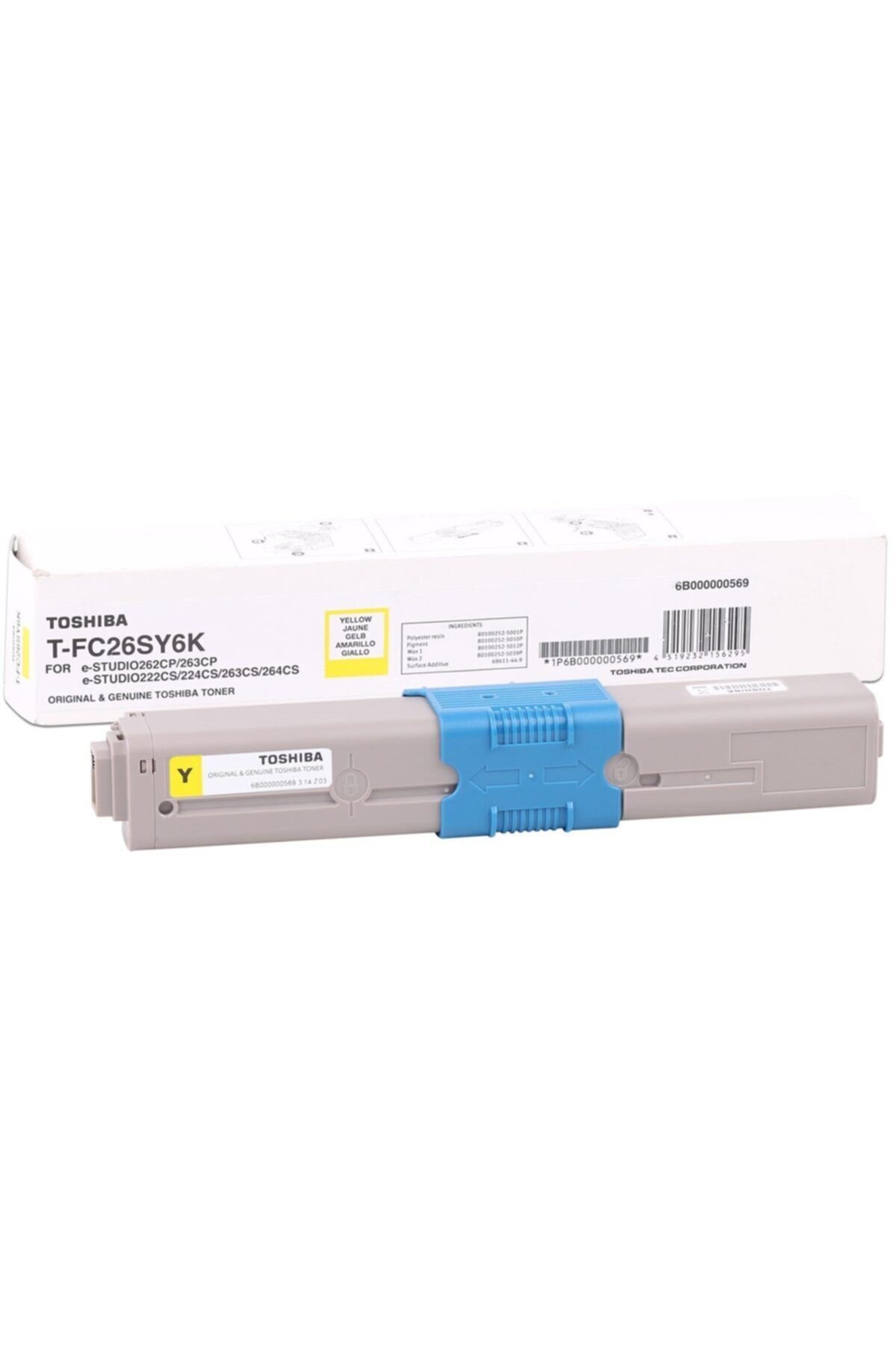 Toshiba T-fc26ey Orjinal Sarı Toner E-studio 262cp-222cs-223c-263cs-264cs(6k)