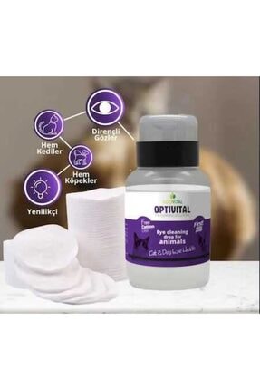 Optivital Göz Solüsyonu 150ml - (aseton Pompalı) Disk Pamuk Hediyeli Image 1