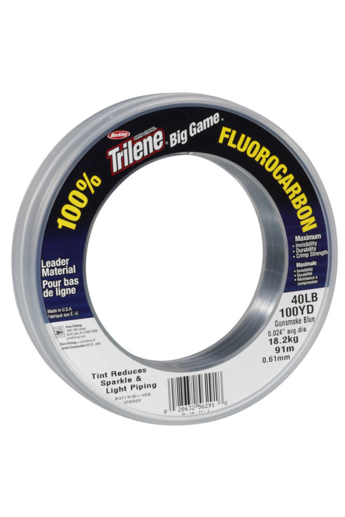 BERKLEY Trilene Fluorocarbon Leader Misina Standart 0.91mm - 68mt - 40kg