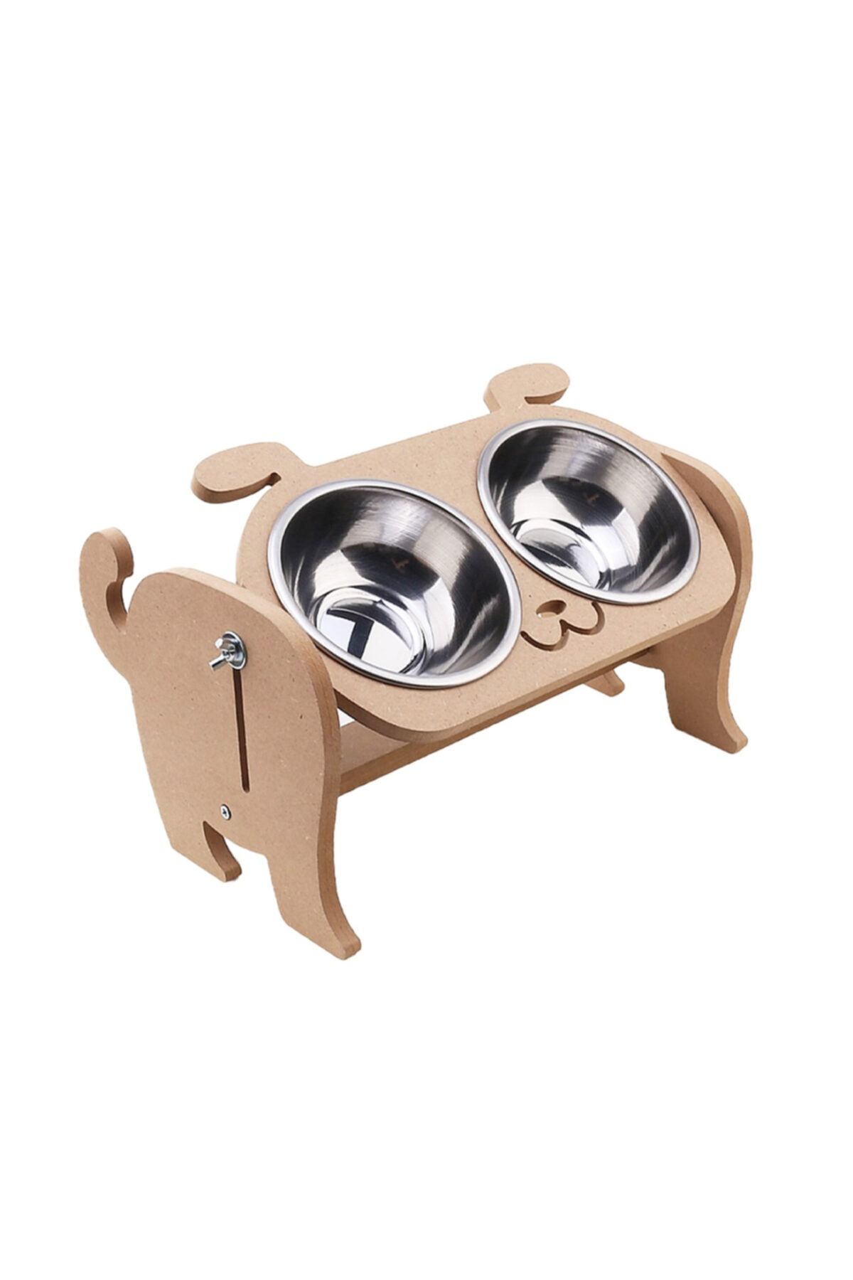 ABBA Mdf Ayarlanabilir Köpek Çelik Mama Ve Su Kabı 200 Ml
