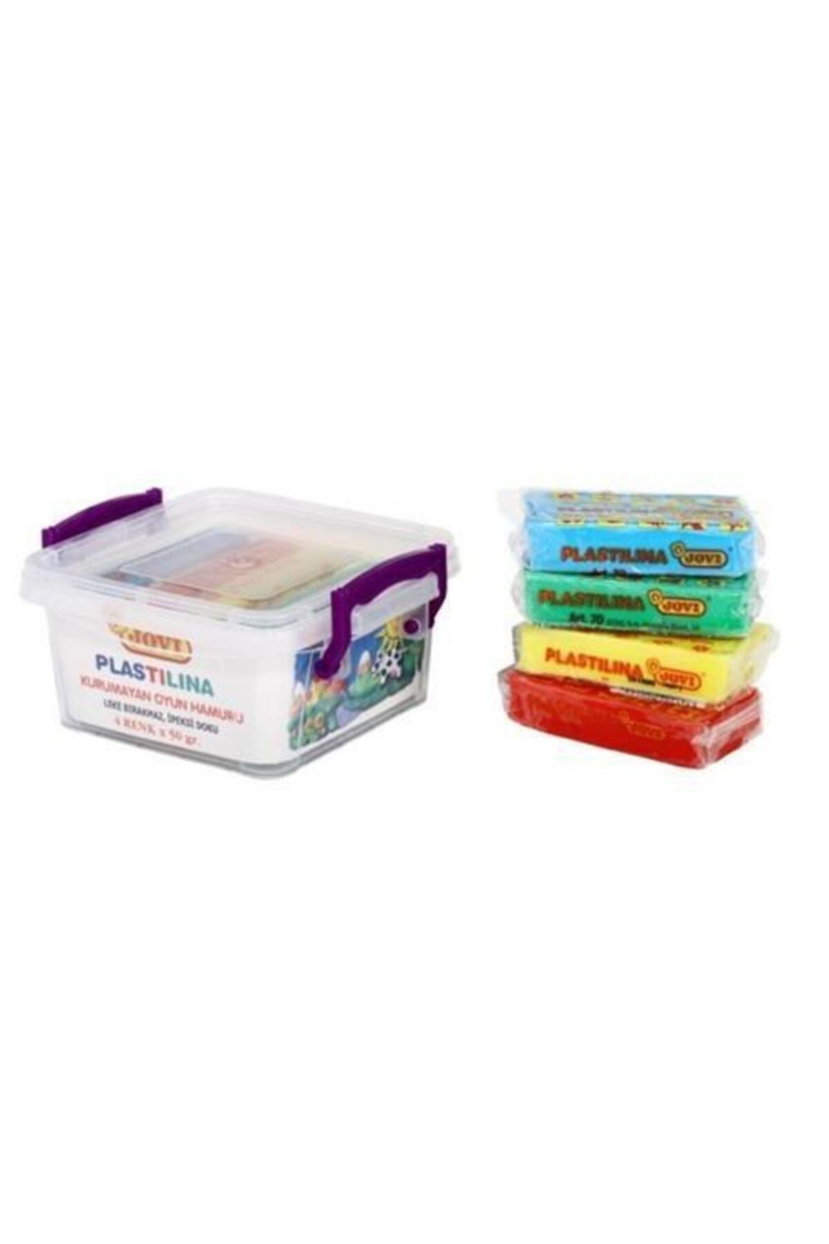 Jovi Jovı Oyun Hamuru 50 Gr 4 Renk Plastik Kutu 704