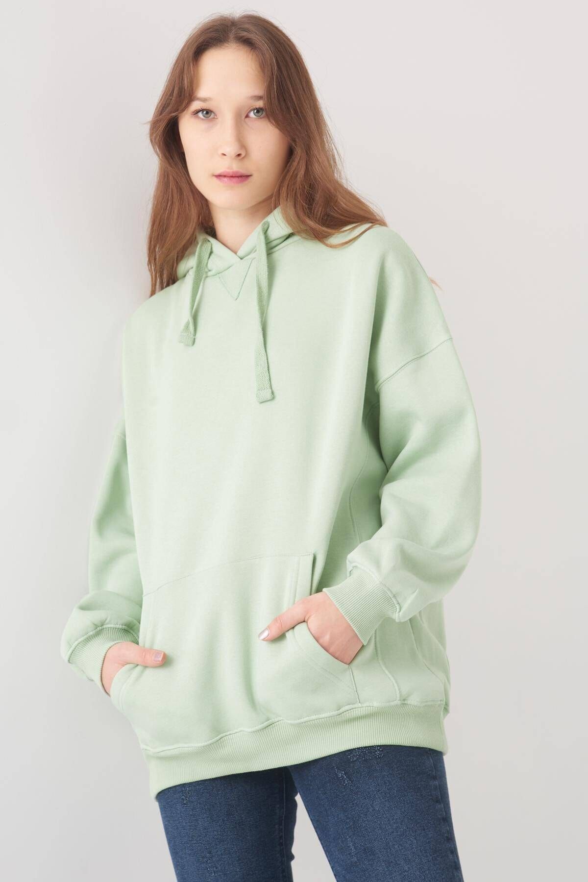 Yesil Kadin Sweatshirt Modelleri Fiyatlari Trendyol