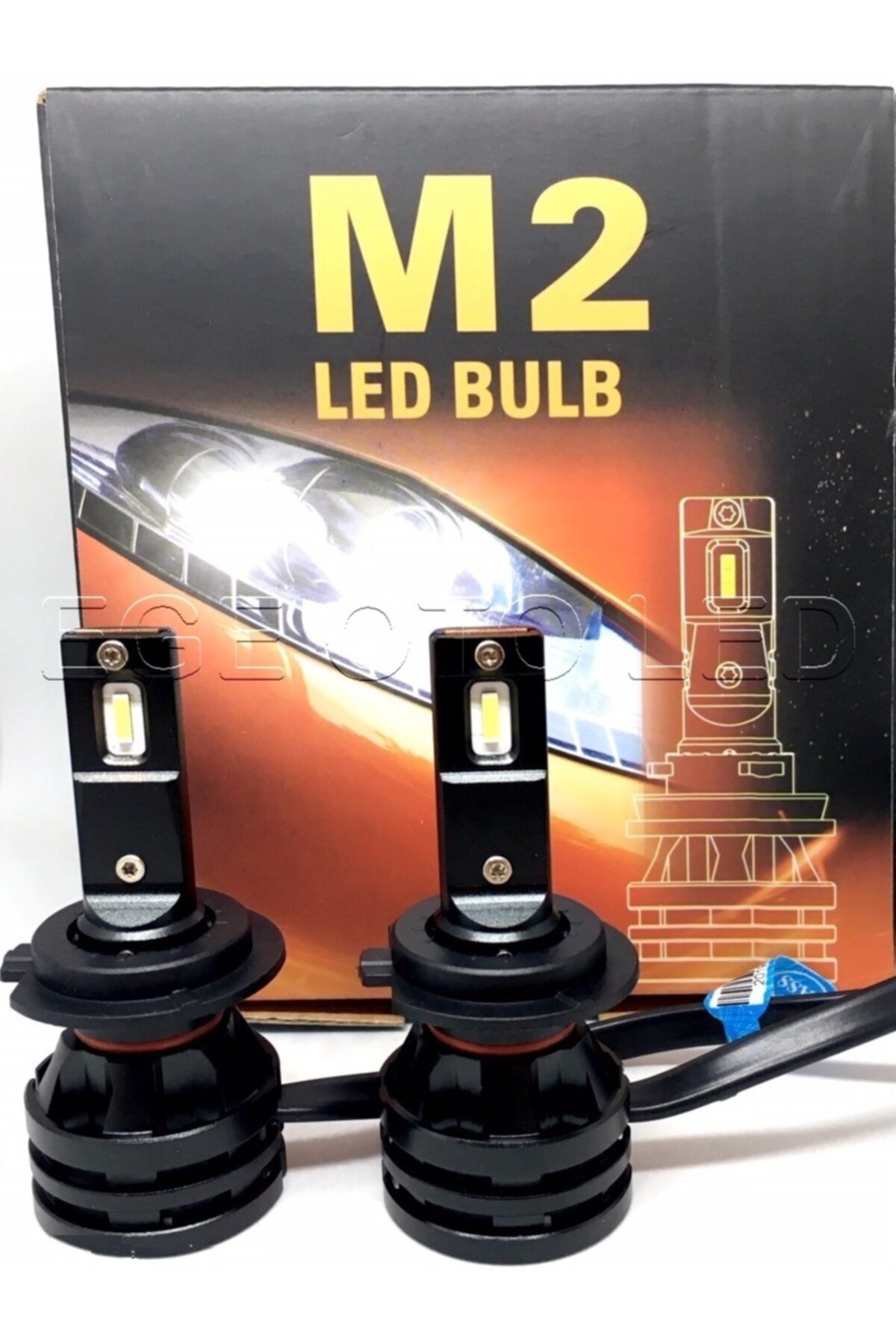 Xenon M2 - H7 Soket Mini Tasarım 12000 Lm Şimşek Etkili Beyaz Işık Cree Led Zenon Far Ampulü
