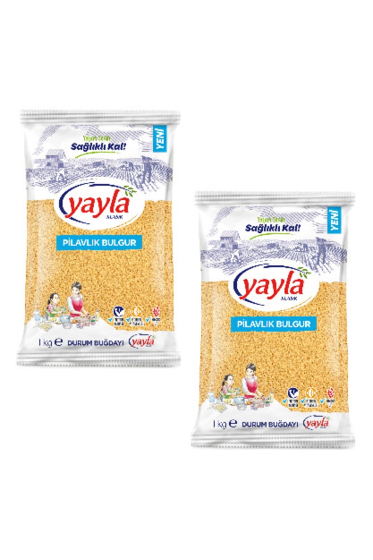 Yayla Pilavlık Bulgur 1 Kg. X 2 Paket