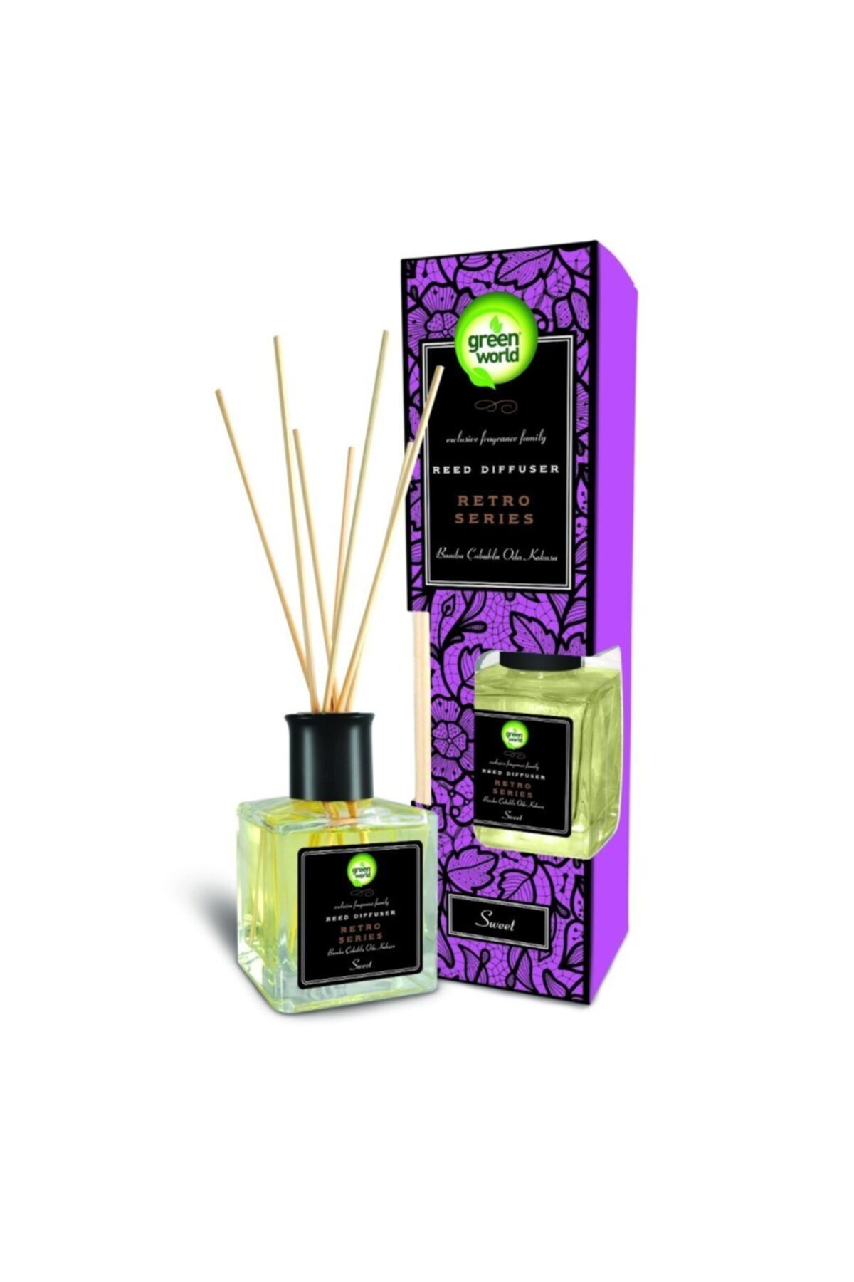 MarkaDepodan Green World Bambu Çubuklu Oda Parfümü Sweet 100 Ml