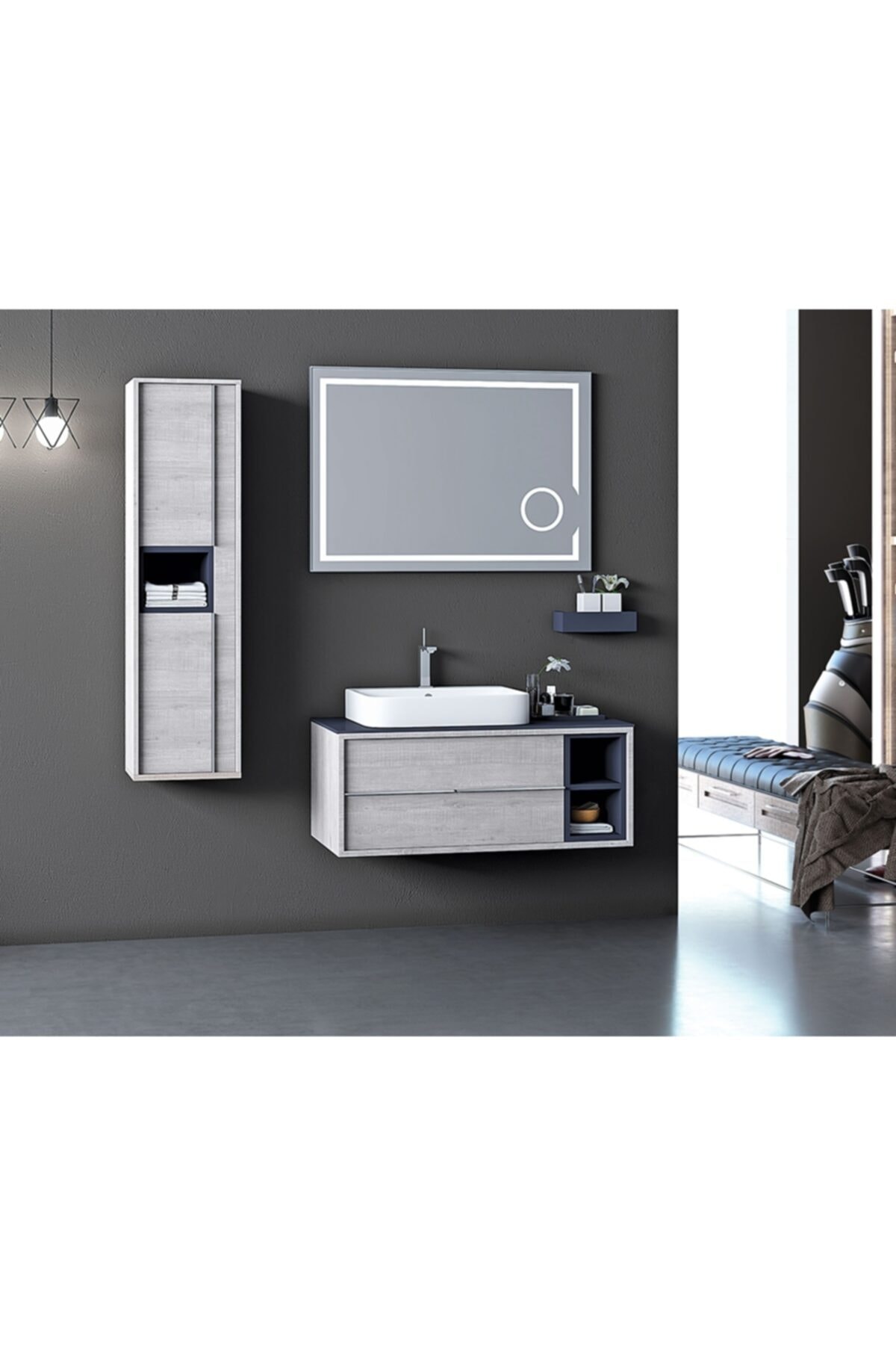 Nplus Elantra 100 cm Banyo Dolabı