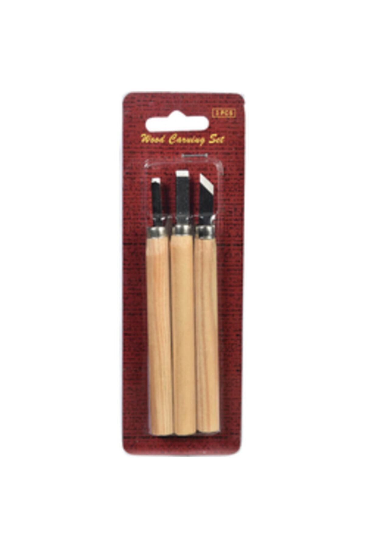 Lutart Revello Wood Carving Chısel 3 Parça Wood Carving