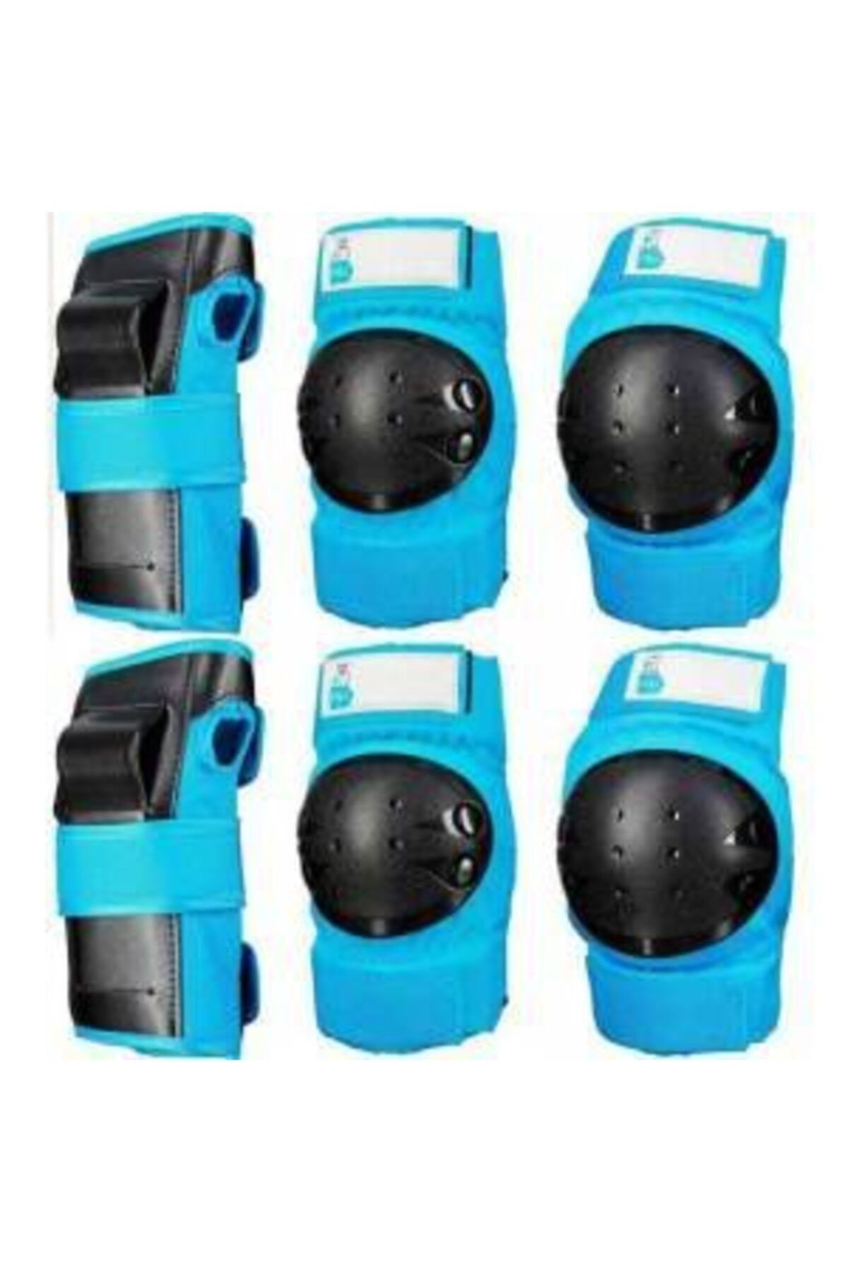 Meridyen Unisex Mavi Paten Bisiklet  Kaykay Koruma 3 lü Set